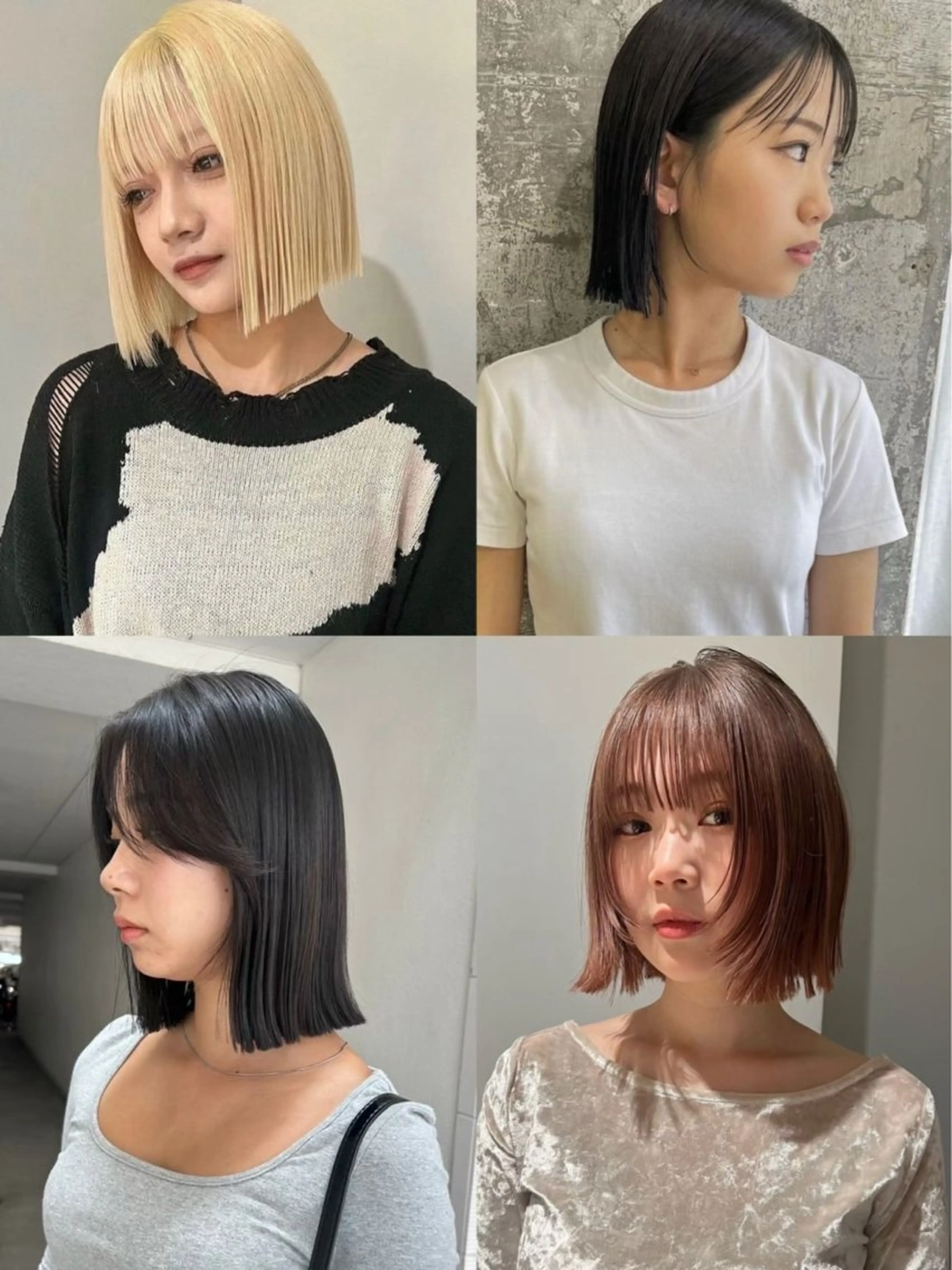 ショート 切りっぱなしボブ ボブ 小顔カット カット 福岡美容室/ koudaiのヘアスタイル