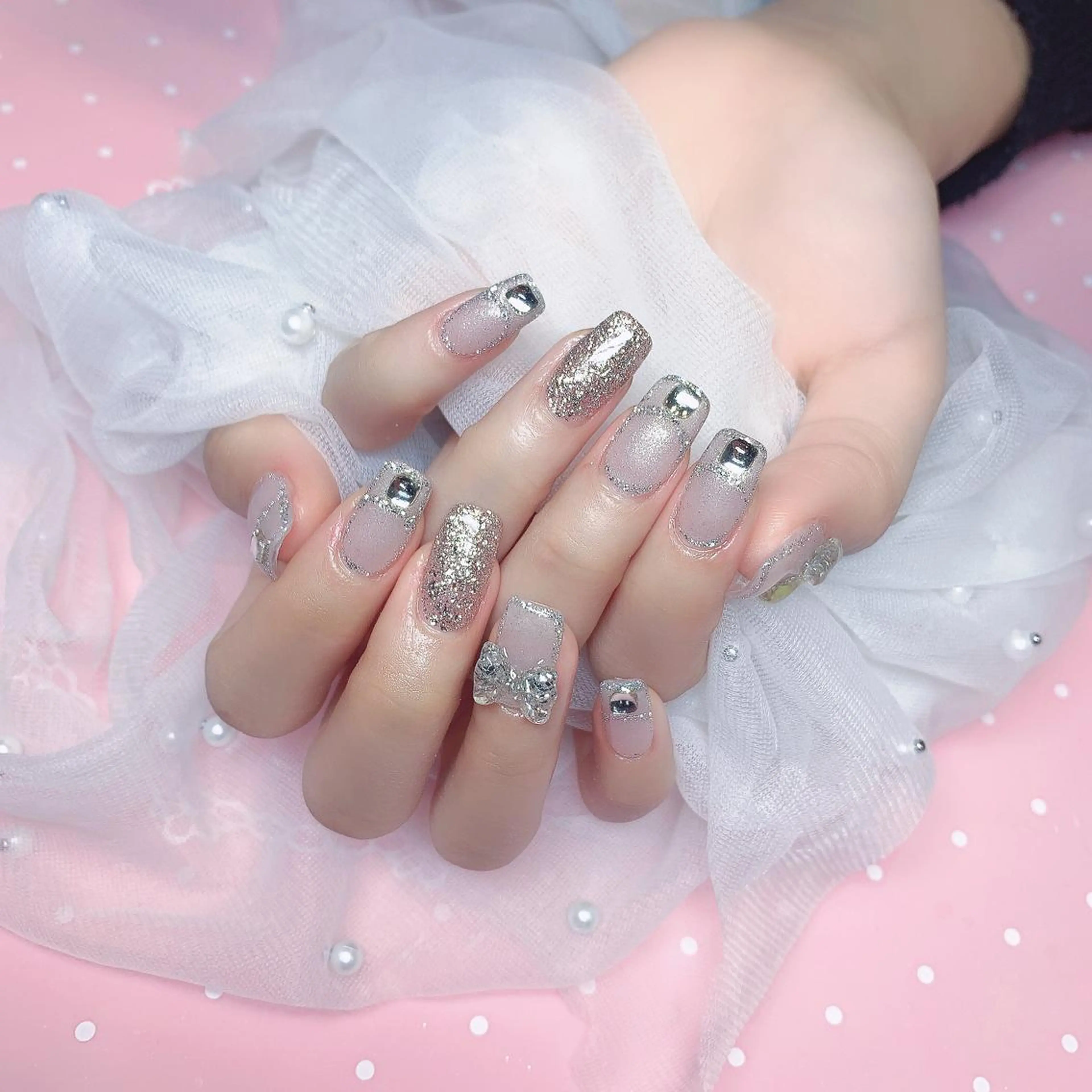 ネイル 長さ出し ネイルチップ Nail Salon kihi大塚店のネイルデザイン