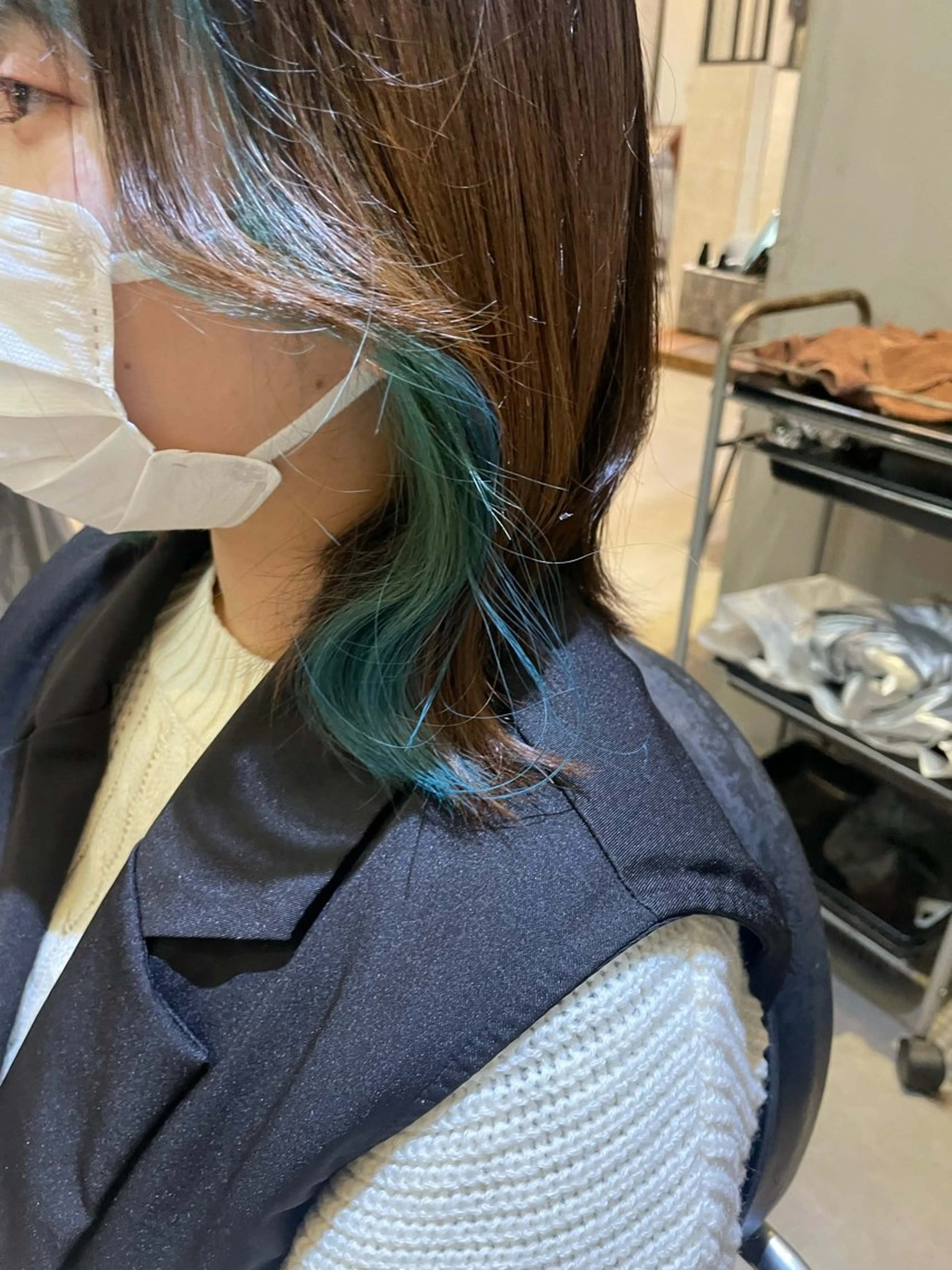 ミディアム カラー ヘアカラー トリートメント SINCE【シンス】所属・Hika.ハイトーン 髪質改善🩵ᩚ🫧のヘアスタイル