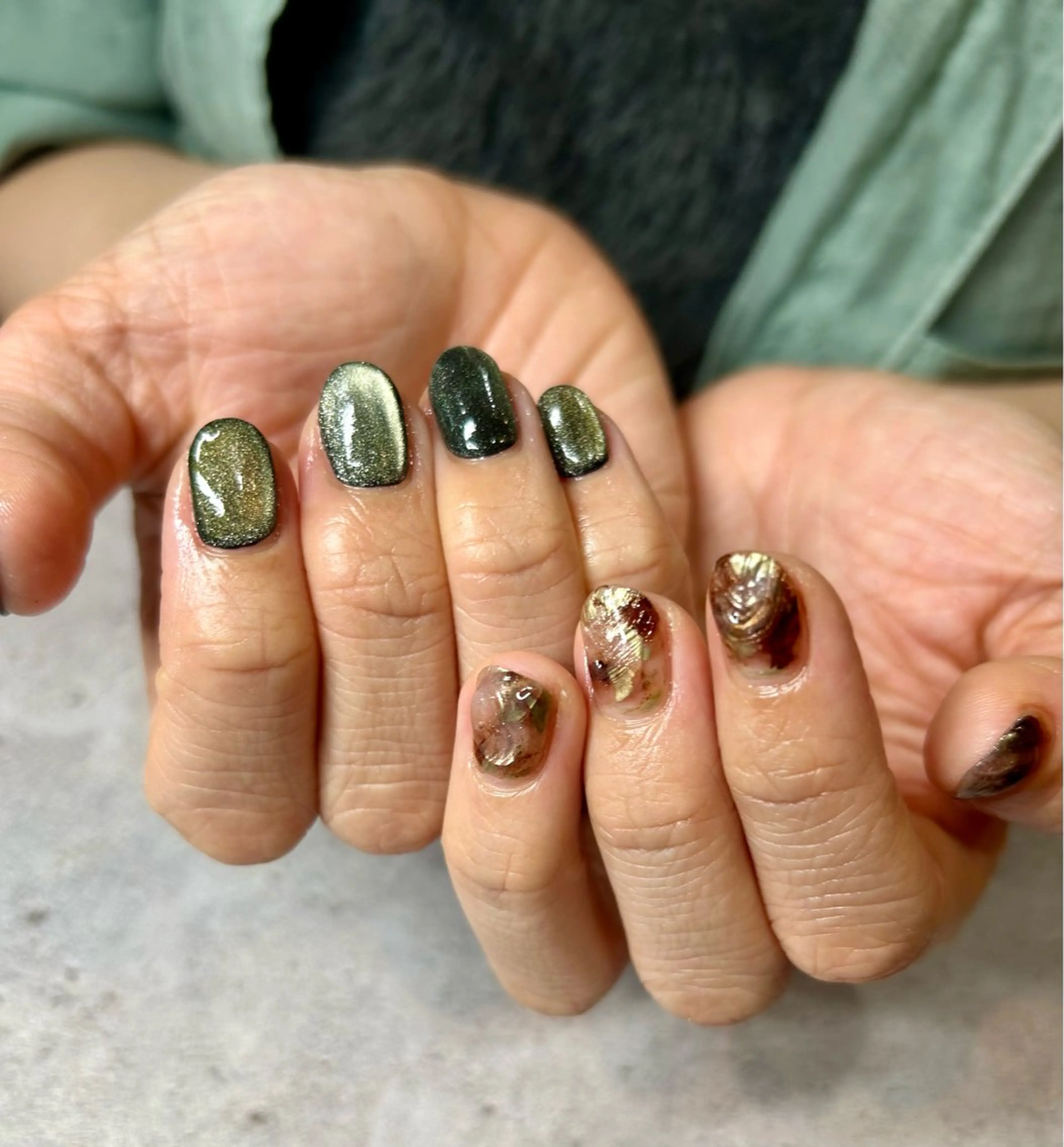 ネイル ニュアンスネイル Lusso Nozomiのネイルデザイン