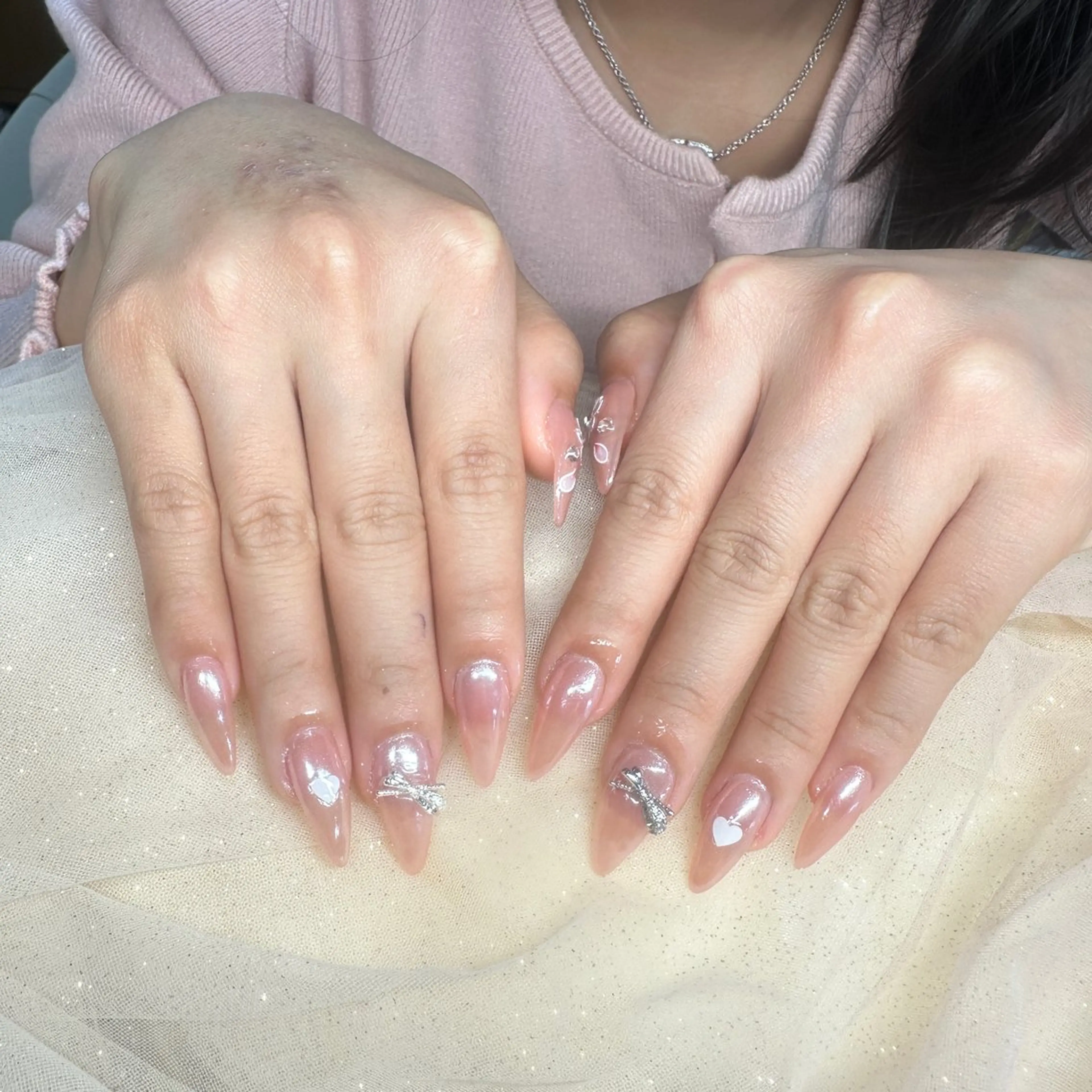 ネイル 長さ出し ネイルチップ ハンドネイル RIRI STUDIOのネイルデザイン