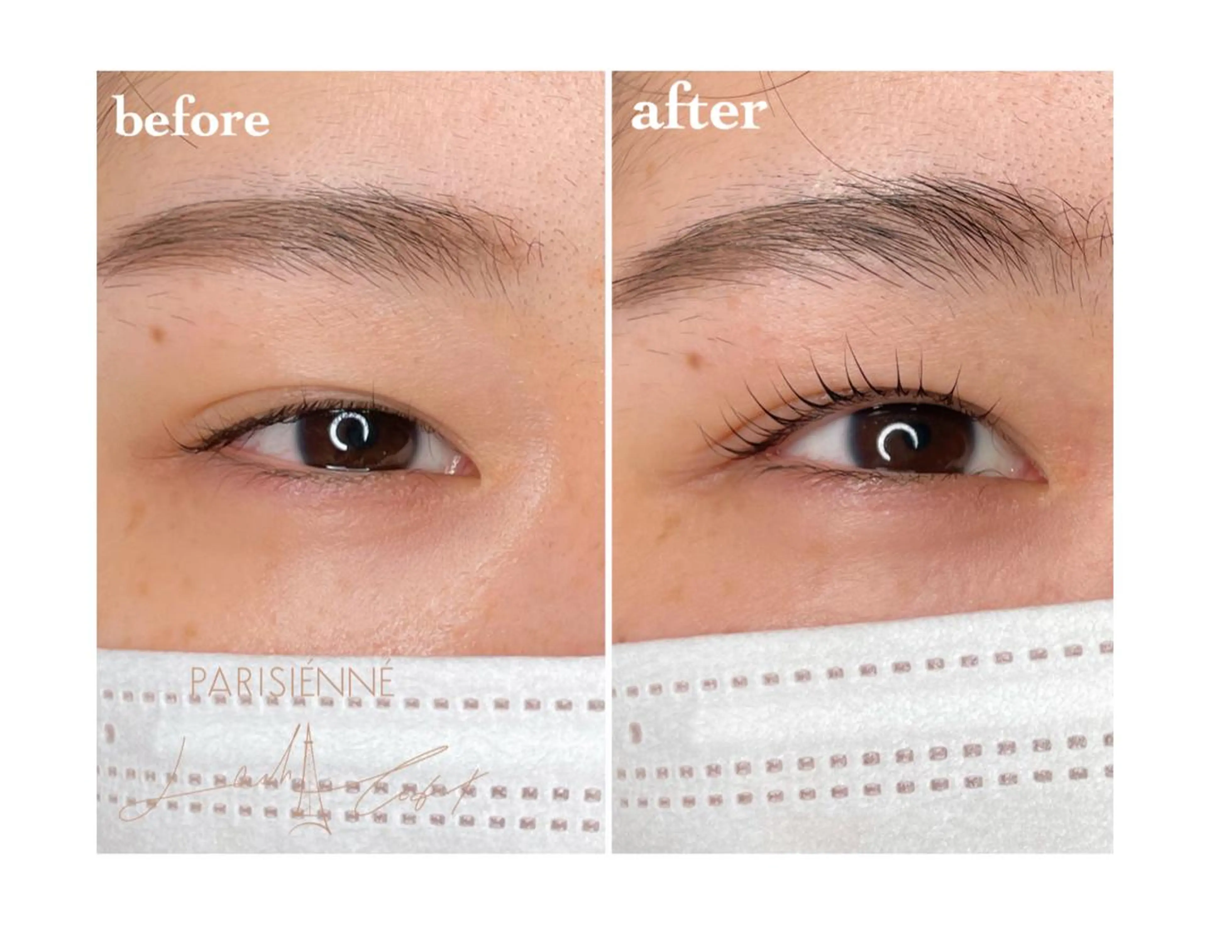 マツエク・マツパ パリジェンヌラッシュリフト まつげパーマ ma riのネイルデザイン