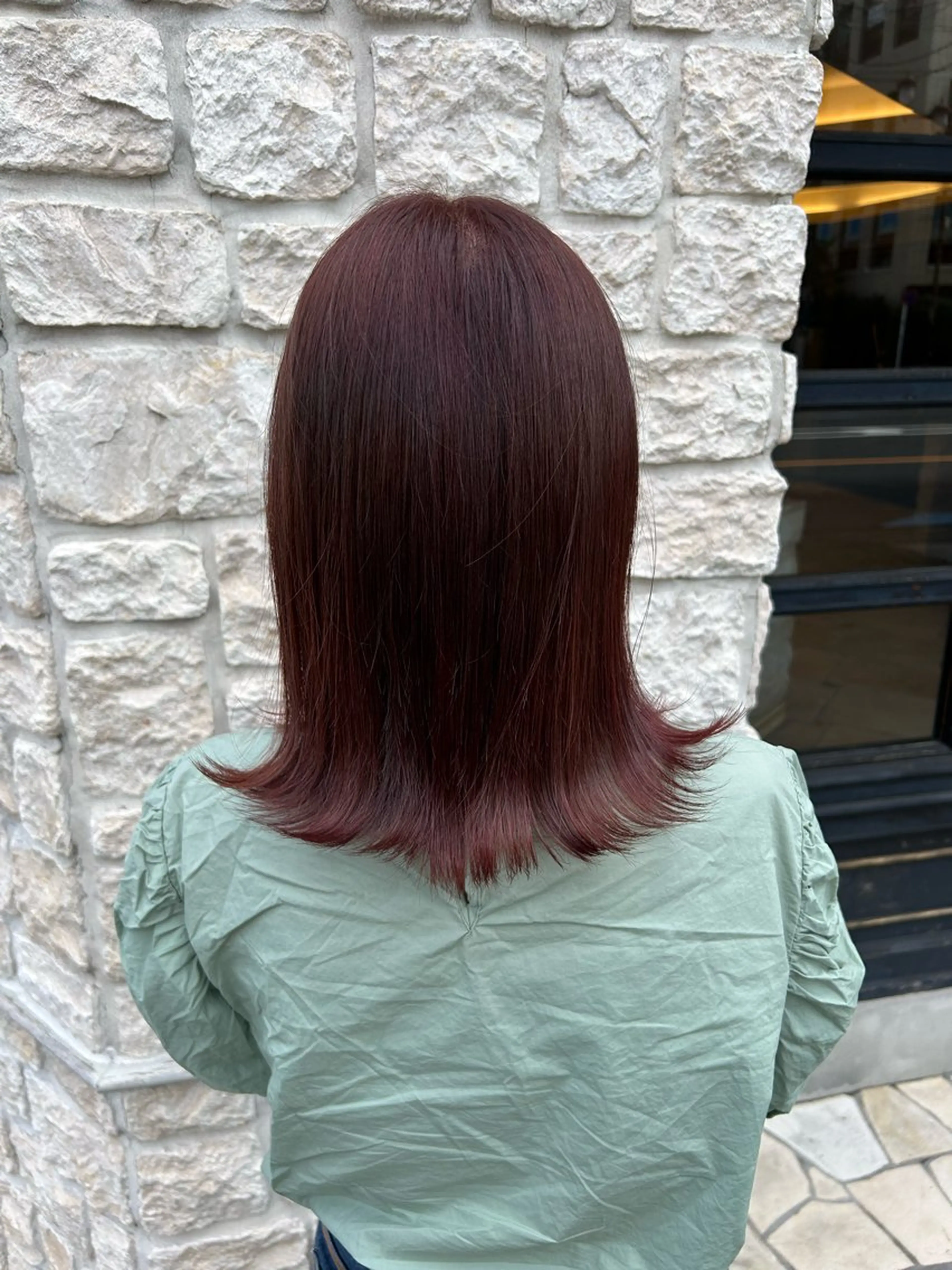 カラー ブラウンカラー レッドカラー 玉寄 きらのヘアスタイル