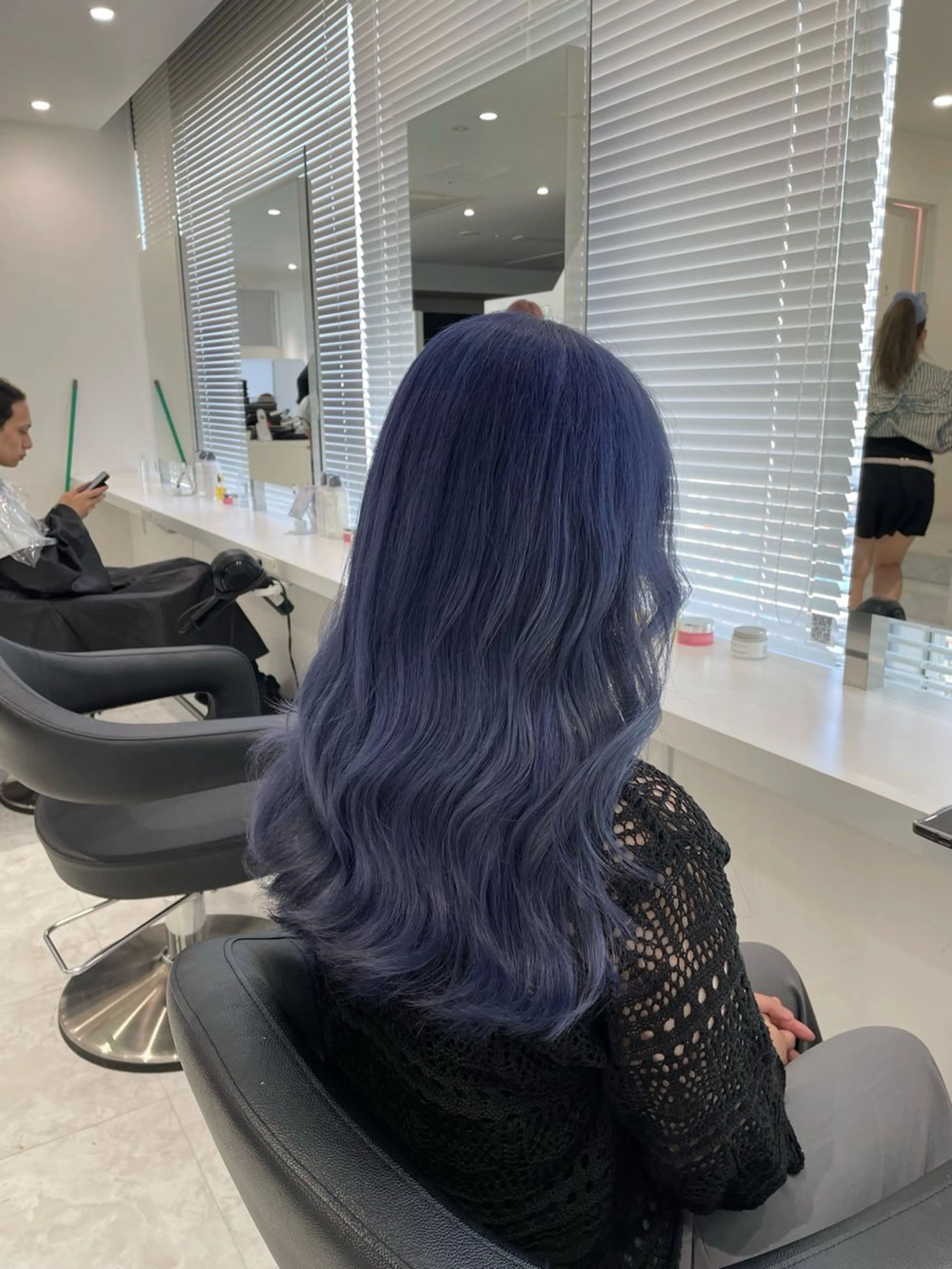 セミロング カラー ヘアアレンジ 🎀RIN🎀 就活🩶暗髪カラーのヘアスタイル