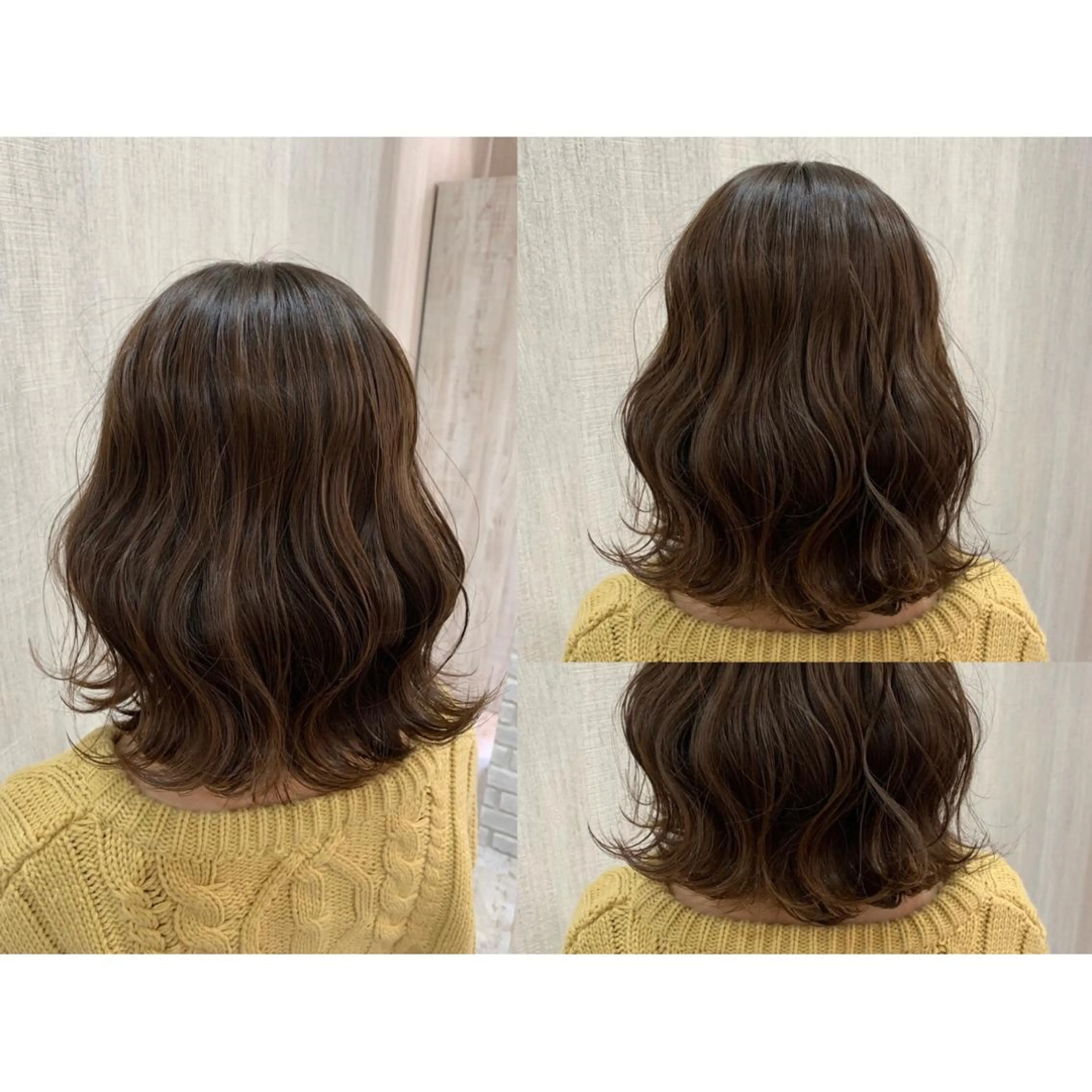 ミディアム カラー ヘアアレンジ 🫧透け感⋆艶髪💎 山口アヤカのヘアスタイル