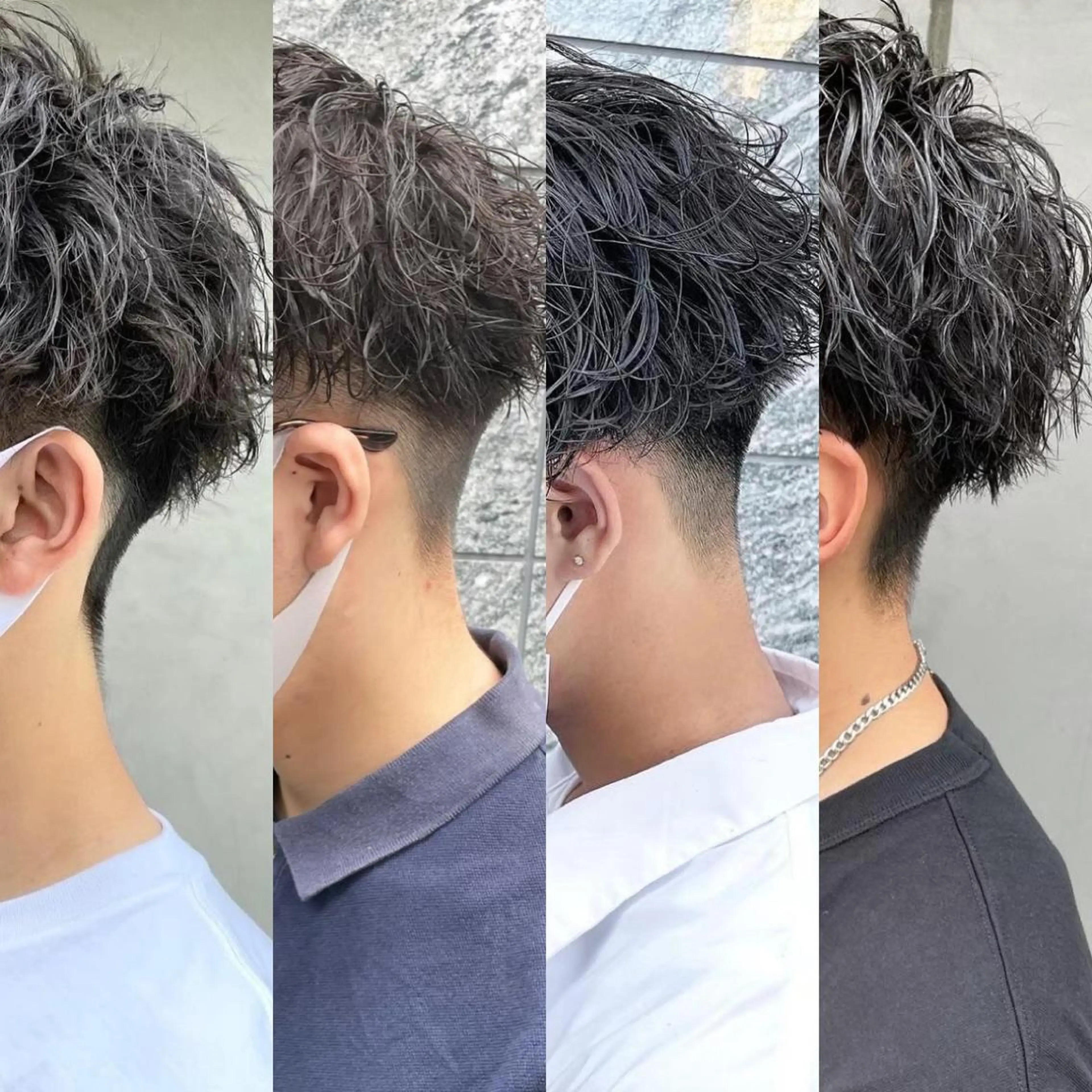 ショート カラー パーマ メンズ 【メンズサロン】 BLUCK 横浜のヘアスタイル