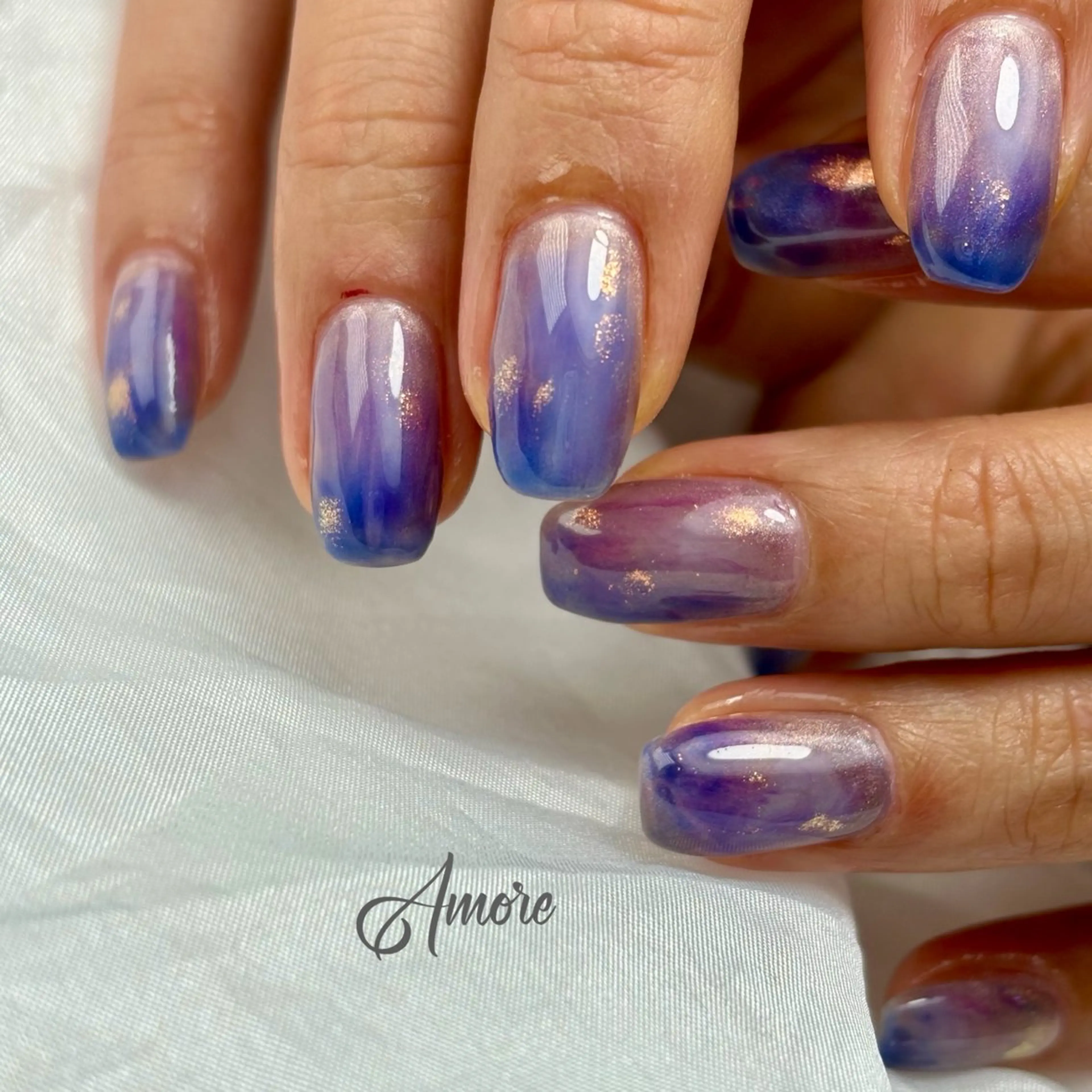 ネイル ジェルネイル キラキラネイル 韓国ネイル マグネットネイル パラジェル You kyehwaのネイルデザイン