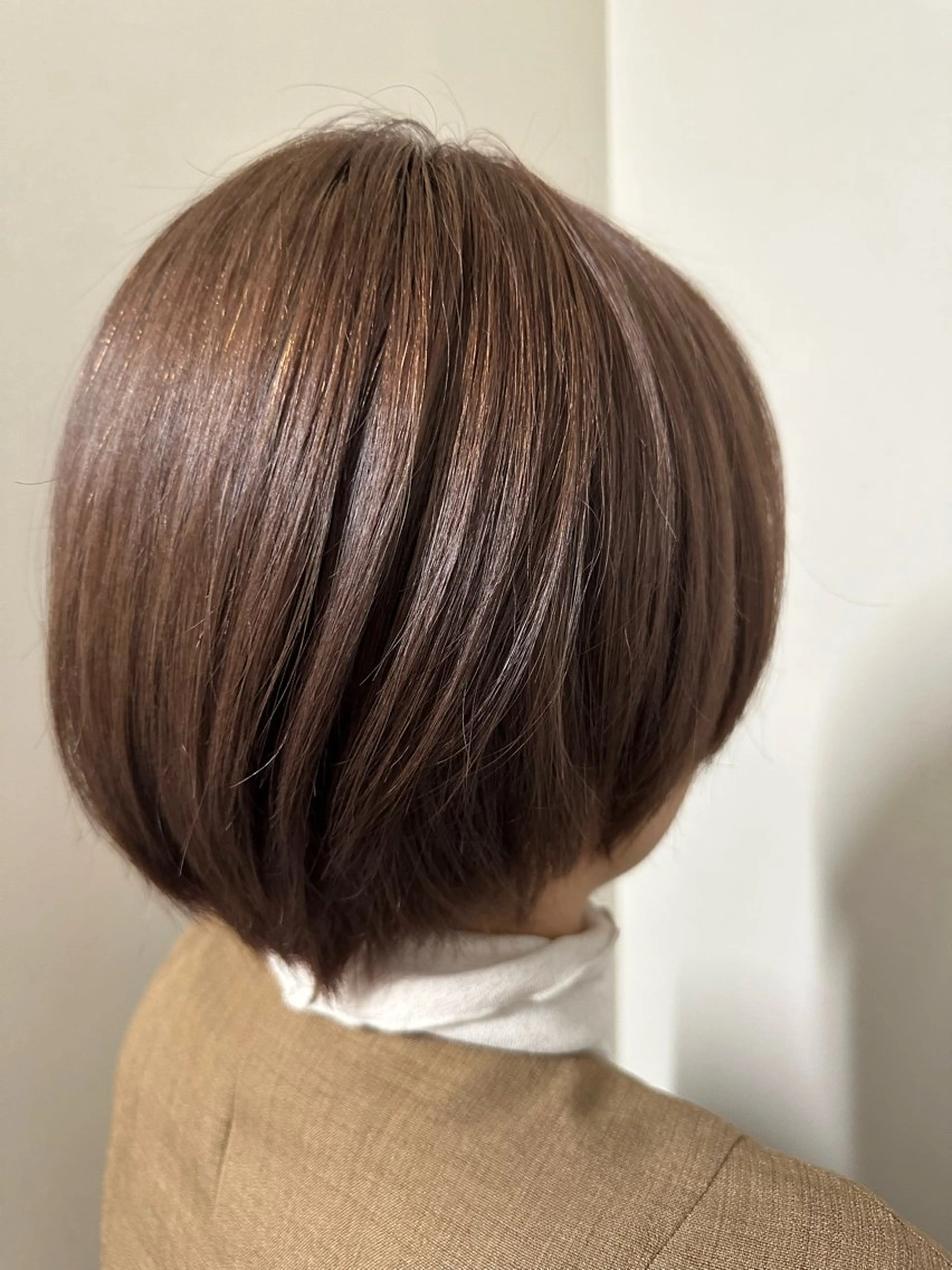 ショート カラー ブリーチ ブラウンカラー ケアブリーチ ピンクカラー ピンクブラウン 巻けるケア縮毛矯正✨ ケアカラー✨山下のヘアスタイル