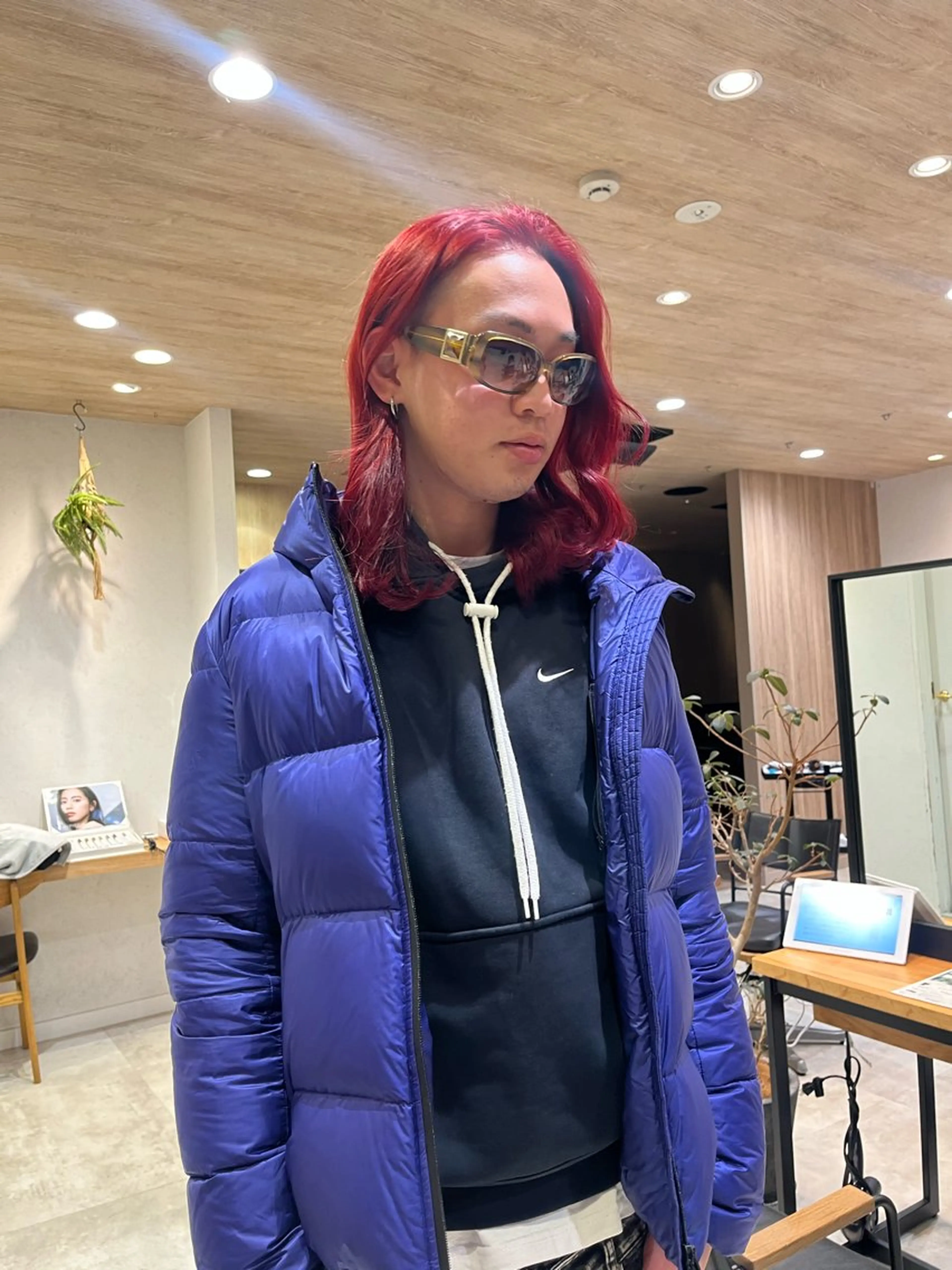 ミディアム カラー メンズ レイヤー/艶カラー /yuan⟡.·のヘアスタイル