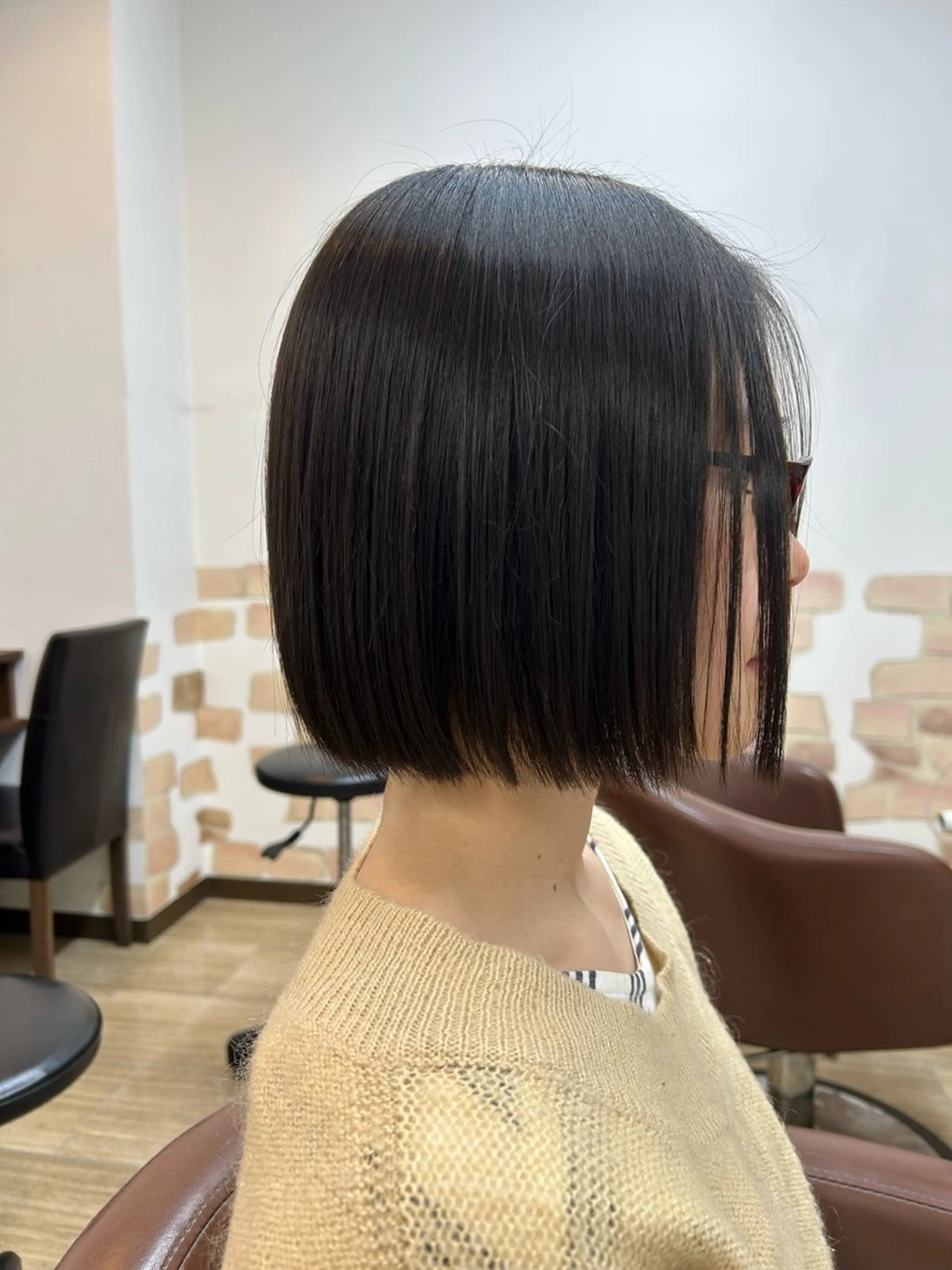 ショート ボブ 栗田 優芽のヘアスタイル