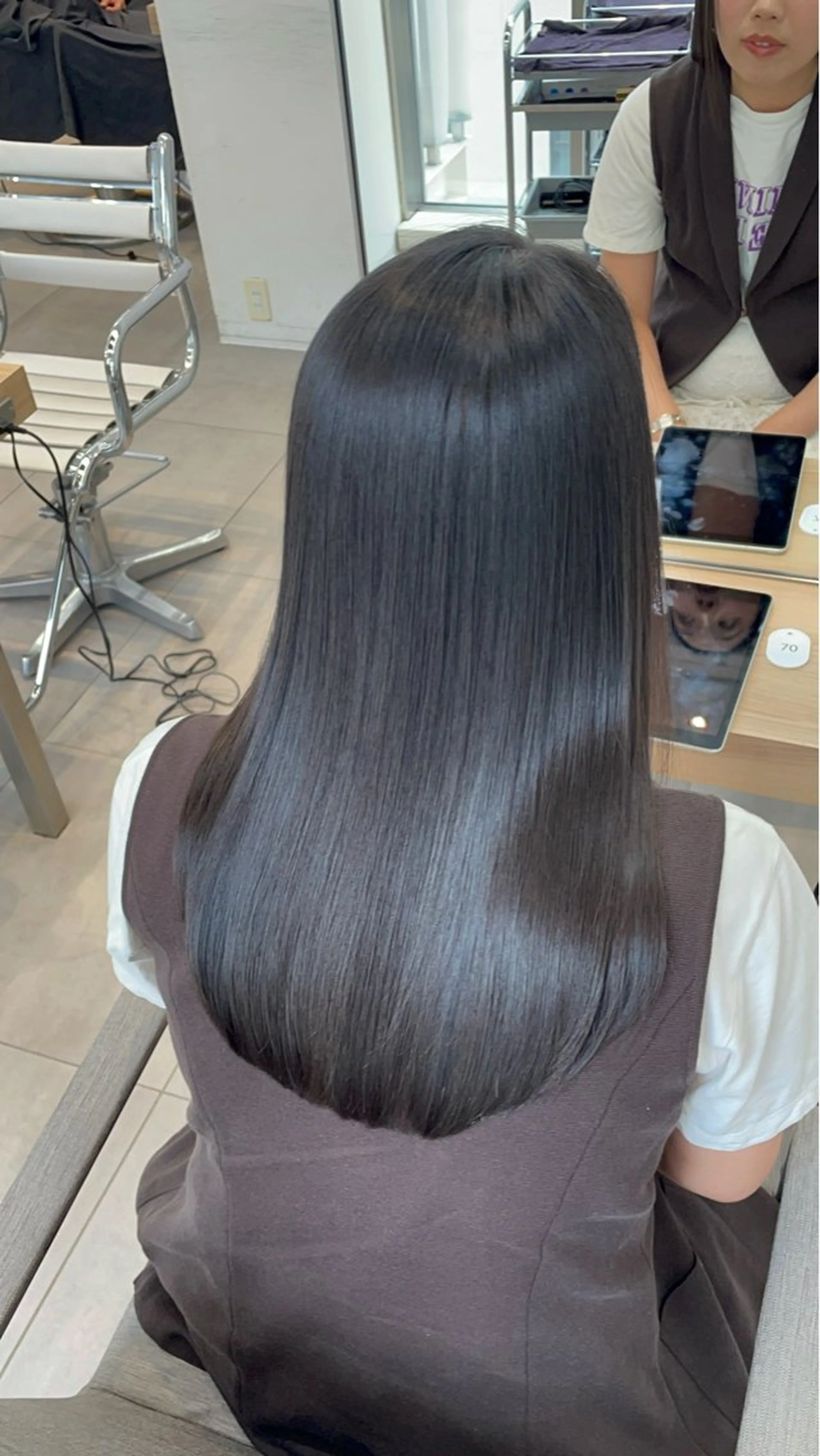 ロング カット 縮毛矯正 トリートメント ヘッドスパ ✨髪質改善✨美髪 矯正🫧小泉のヘアスタイル