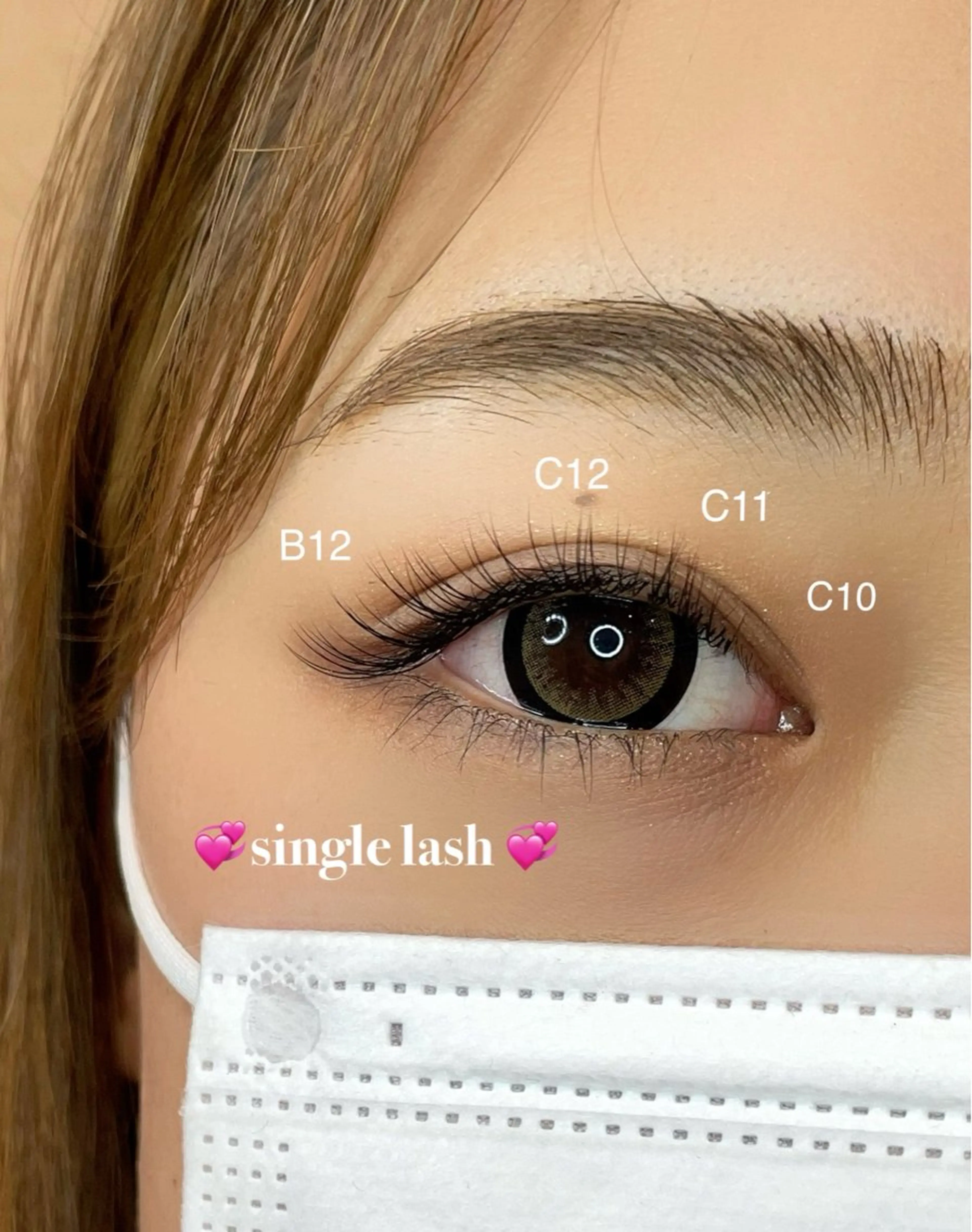 マツエク・マツパ Oli-Oli arisaのマツエク・マツパデザイン