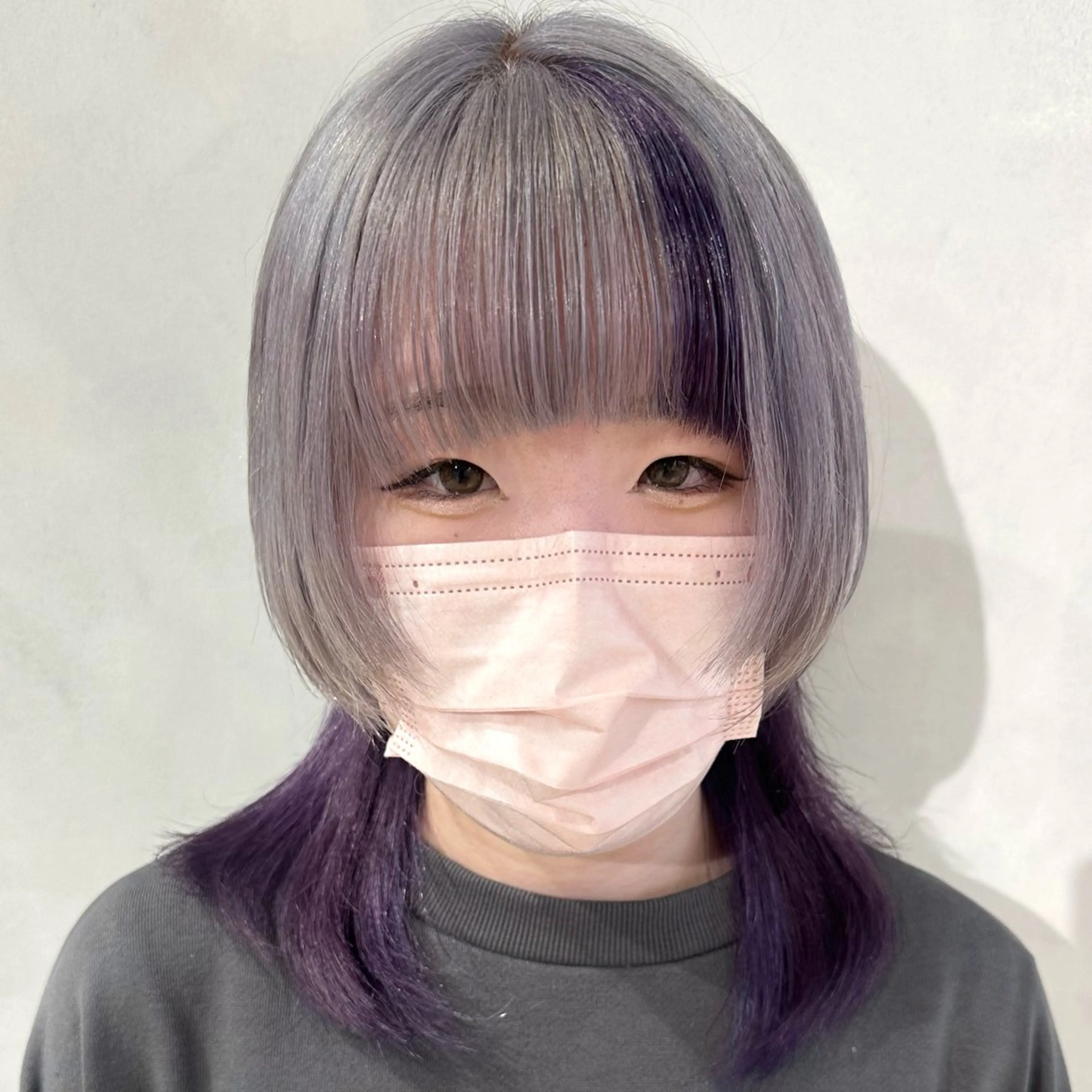 ミディアム カラー カット ヘアカラー トリートメント デザインカラー/パー マ🦖外岡咲希🦖のヘアスタイル