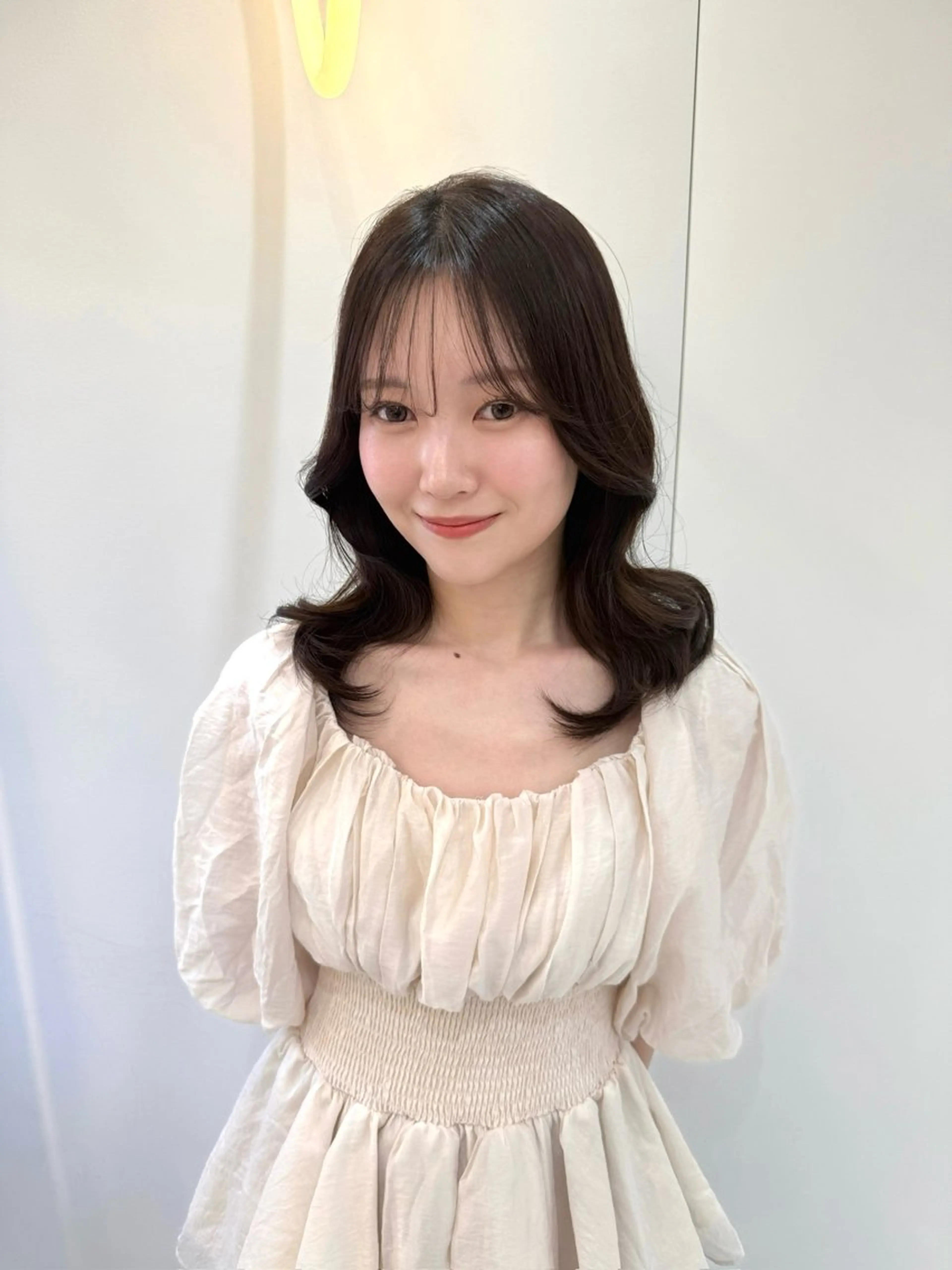 ミディアム カット ヘアカラー トリートメント 髪質改善×艶カラー / sayaka🤍のヘアスタイル