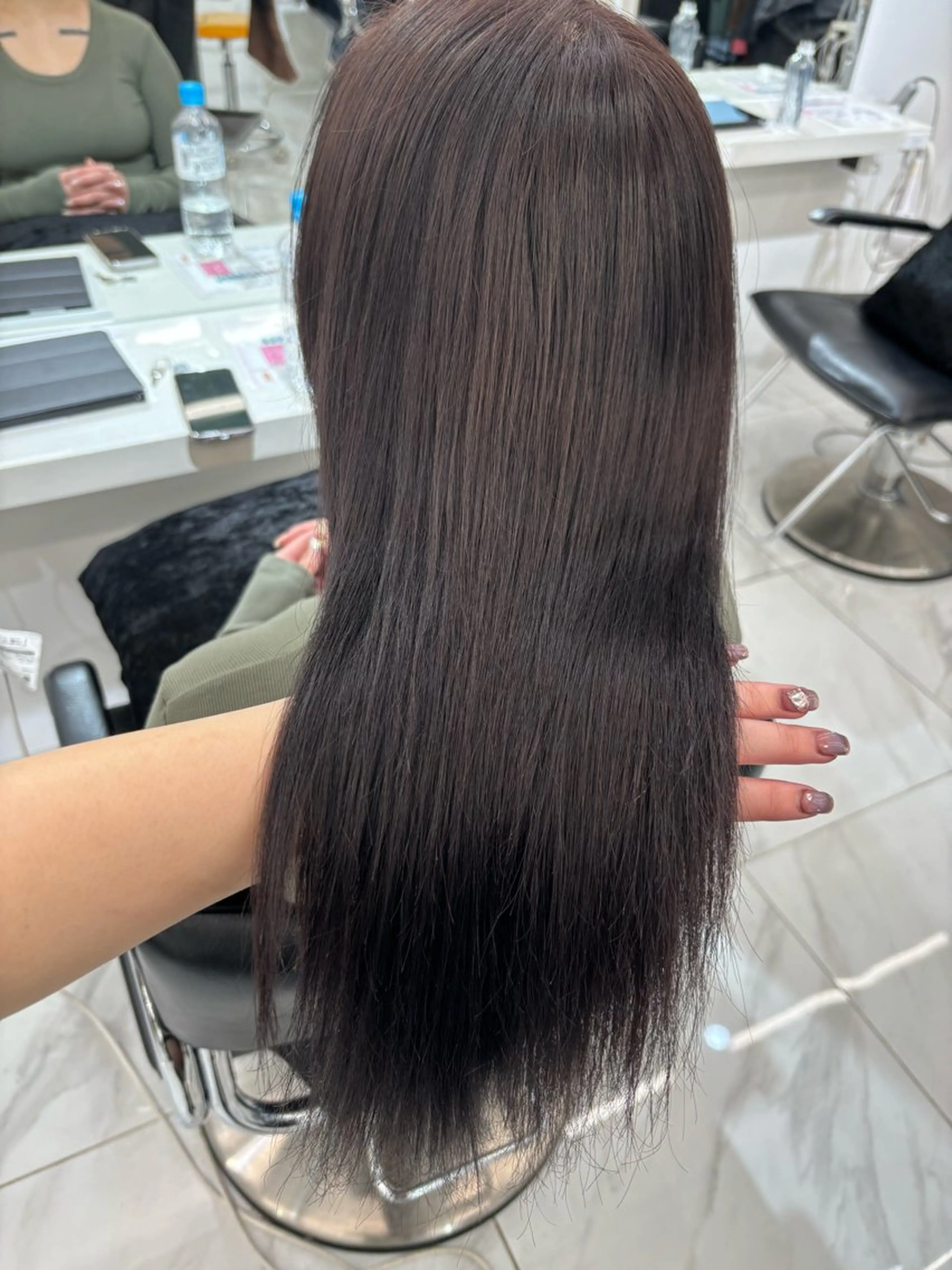 ロング カラー ブリーチ ラベンダーカラー ラベンダーグレー 🩶大人韓国ヘア 渋谷/Satsukiのヘアスタイル