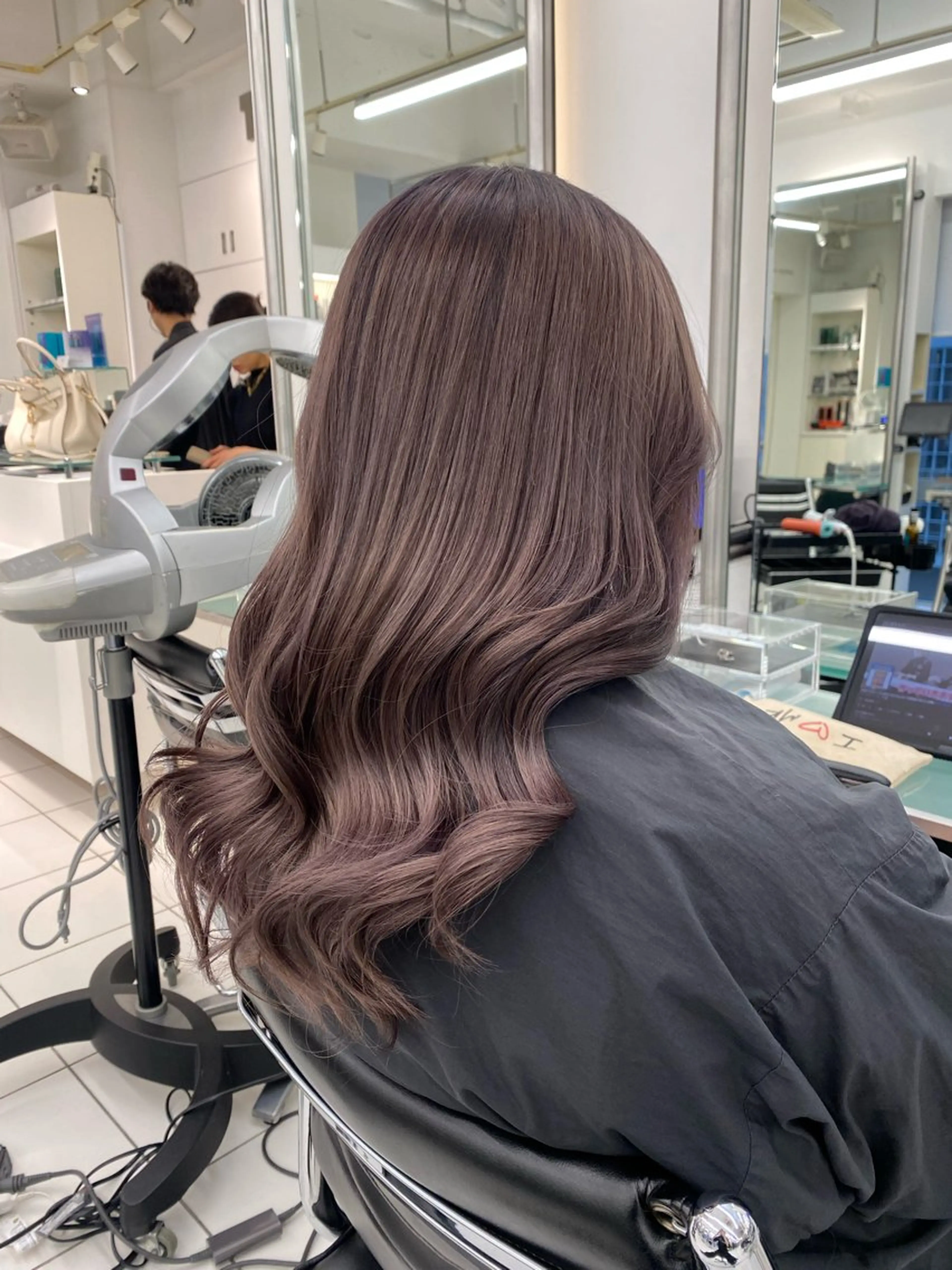 ロング カラー ブリーチ ブラウンカラー ピンクカラー ピンクブラウン 無料カットモデル募集 /　 Juanのヘアスタイル