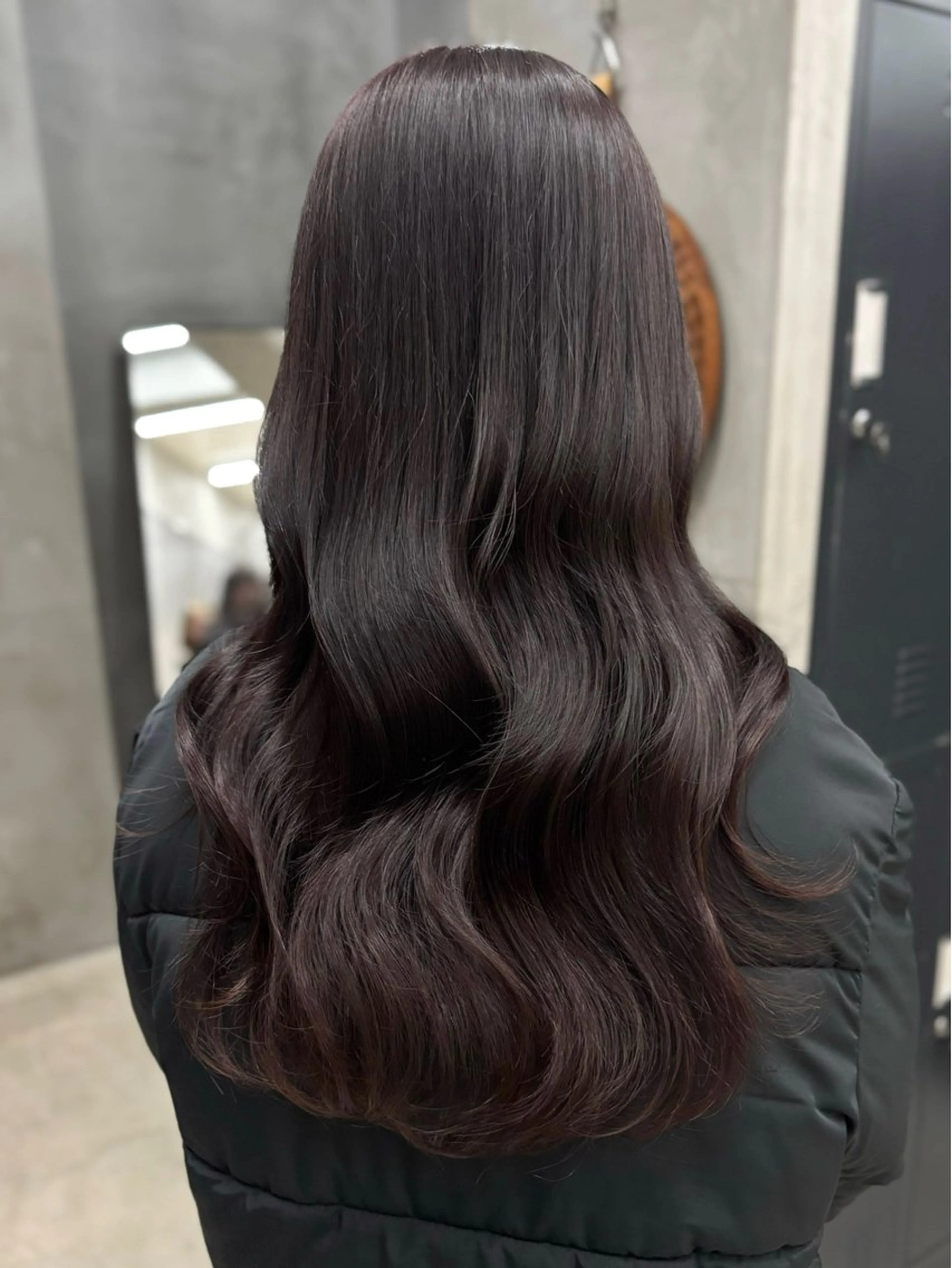 ロング カラー ブリーチ ラベンダーカラー ブリーチなしカラー 村田 春歌のヘアスタイル