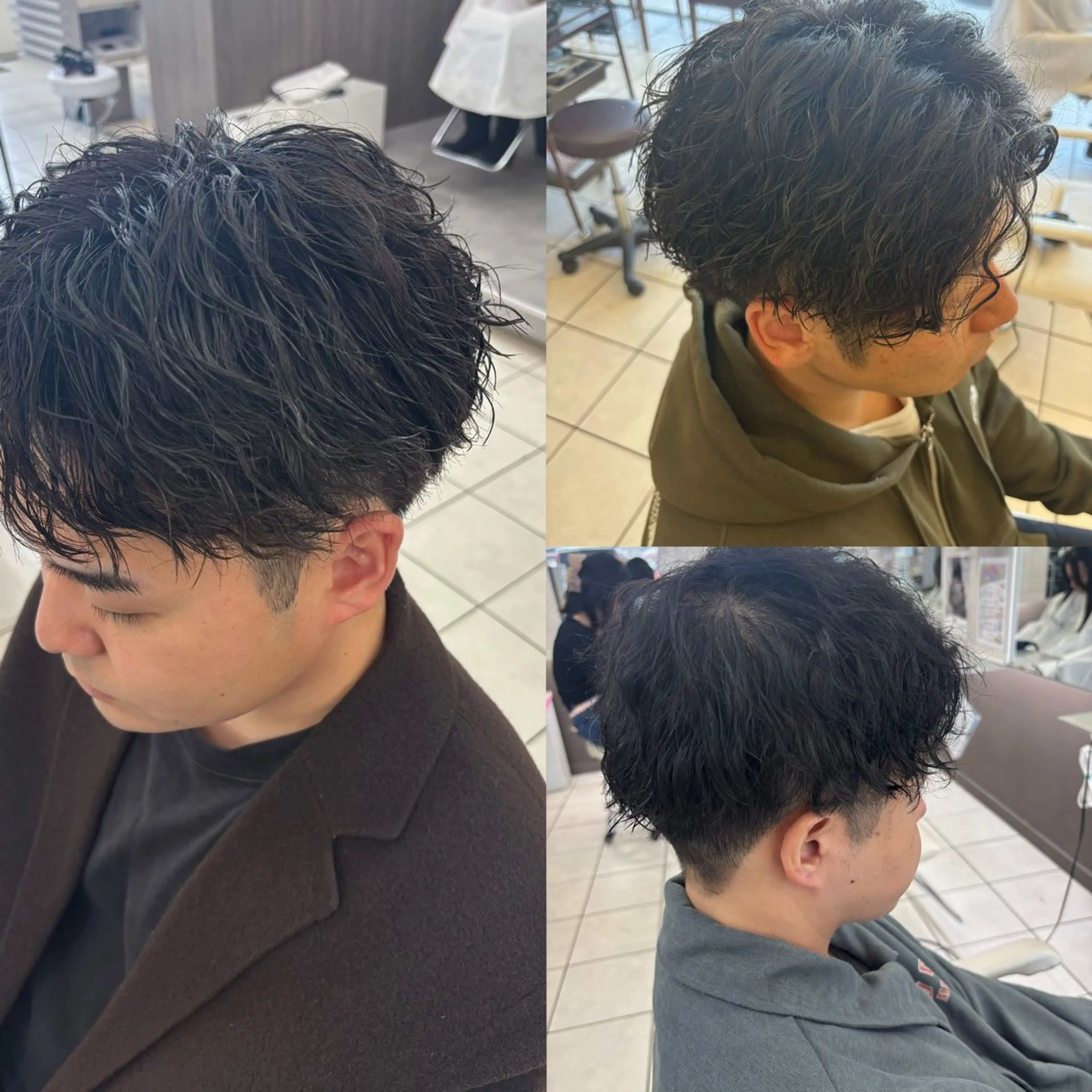 パーマ メンズ パーマ 艶髪カラー💕吉田 早弥のヘアスタイル