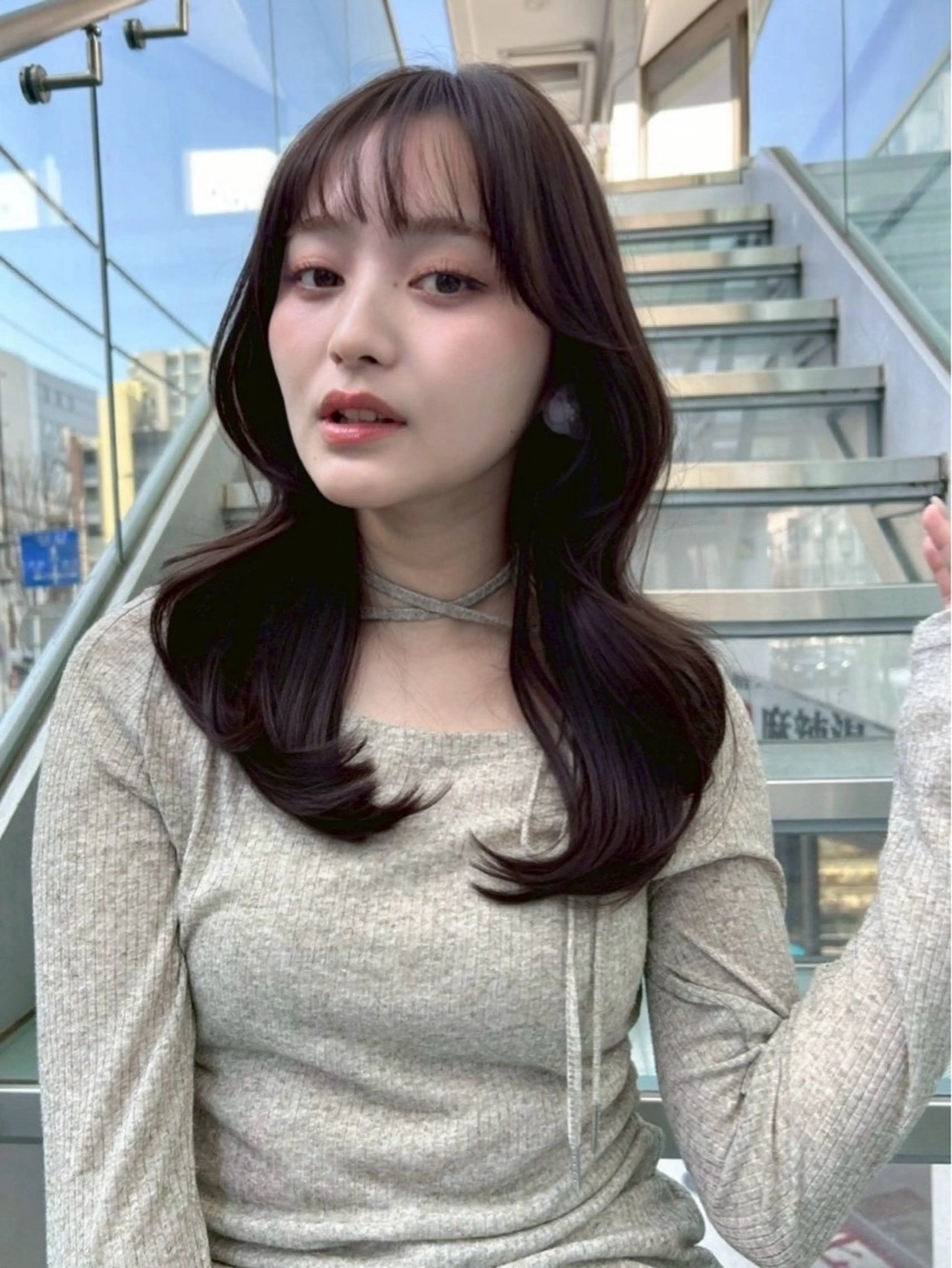 セミロング 🎀ゆうな/艶髪/ 透明感カラー🎀のヘアスタイル