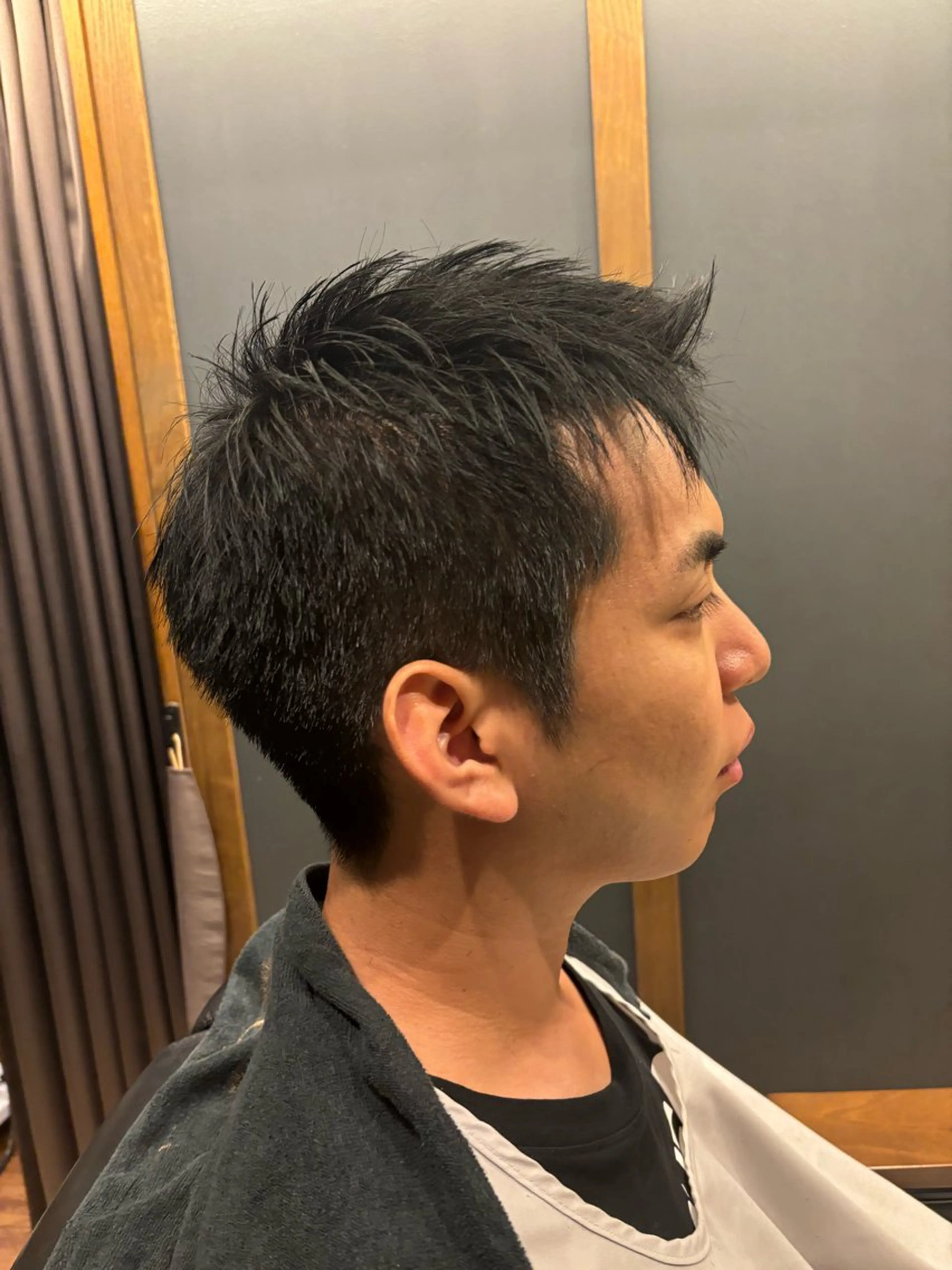 カラー 黒髪 銀座shino~灯~HANARE所属・メンズパーマ/ 大須田 倭のヘアスタイル