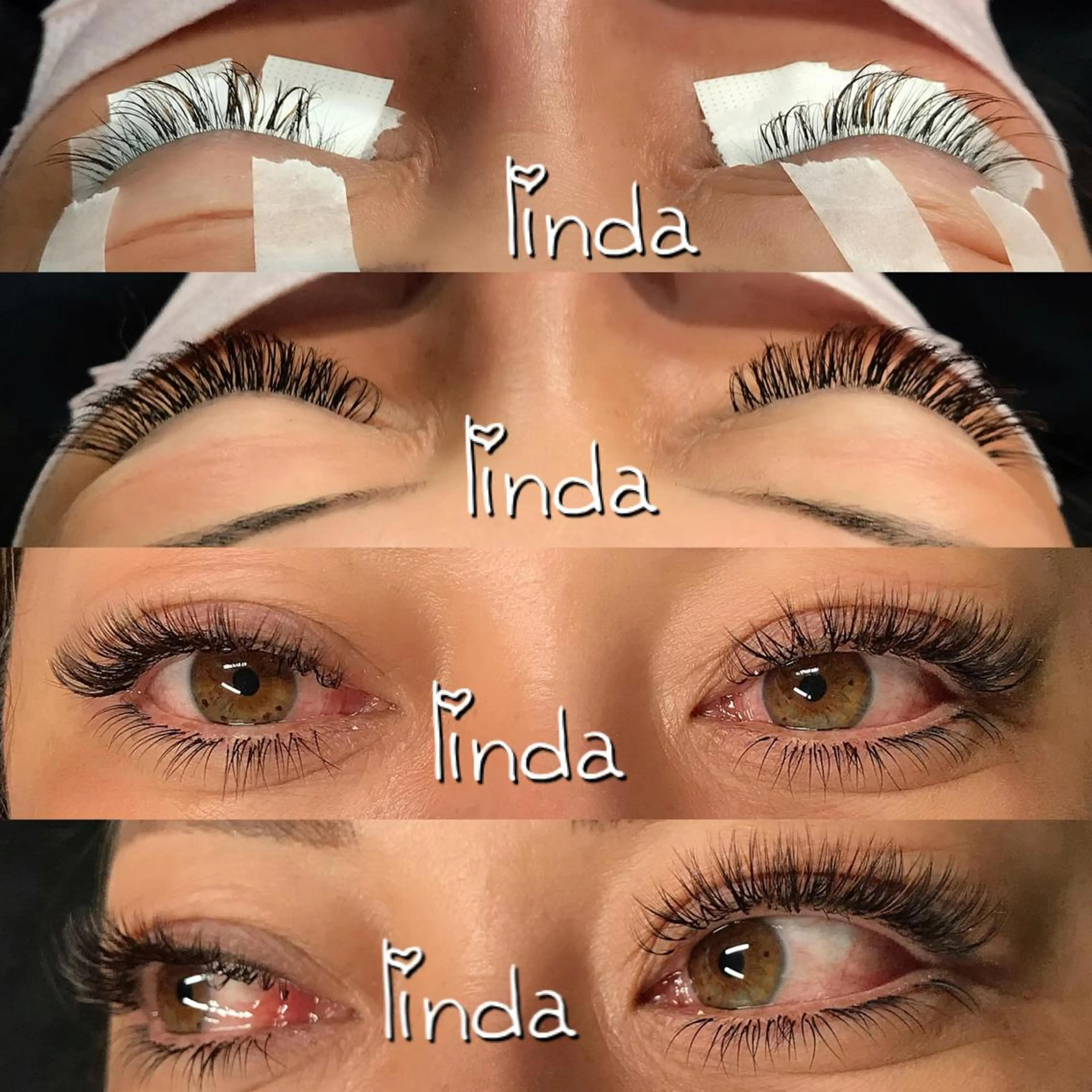 マツエク・マツパ 付け放題 linda lashesのマツエク・マツパデザイン