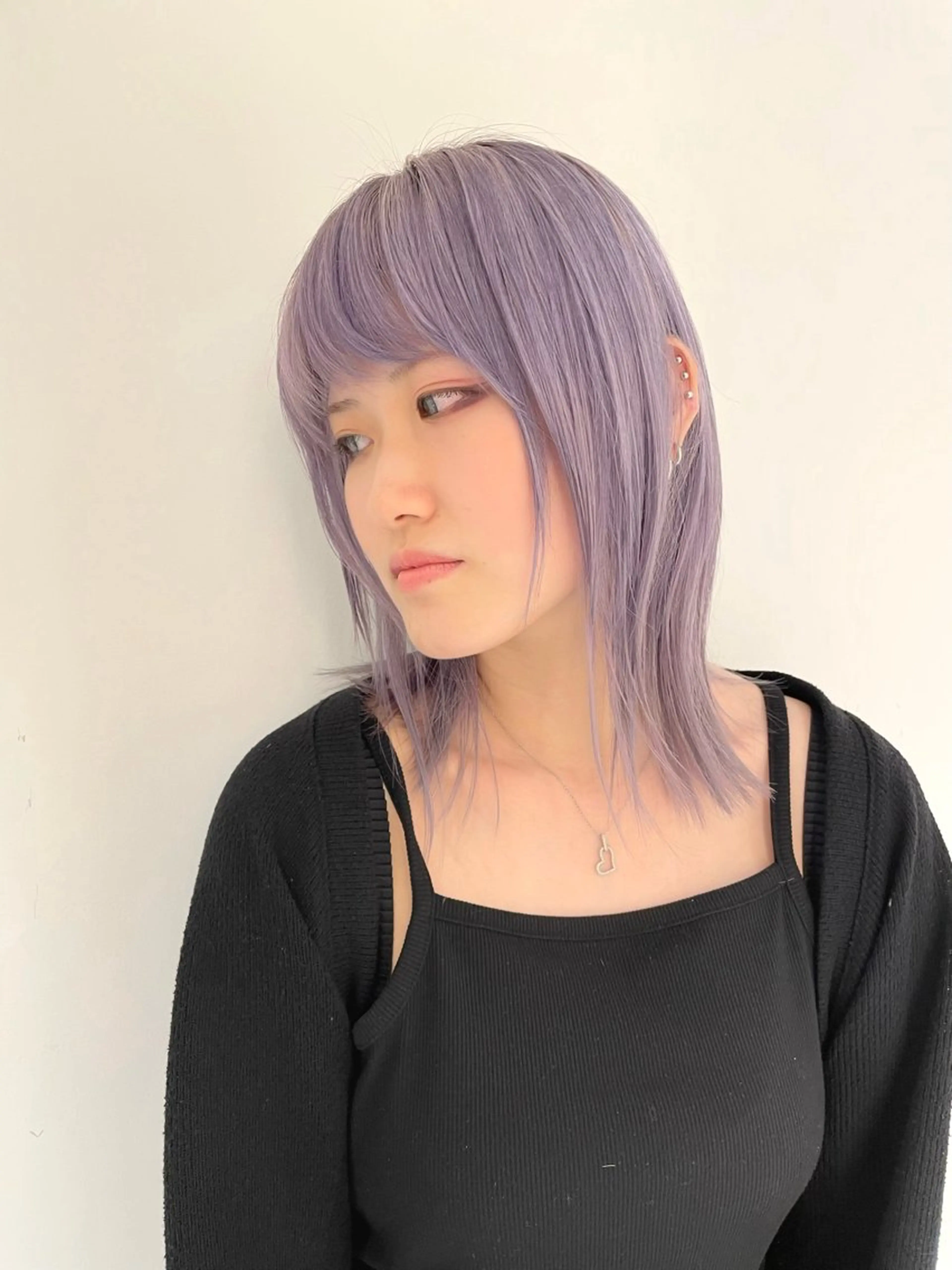 【メンテナンスカット付】ダブルカラー+髪質改善（バイカルテ）（鎖骨下ロング料金+1000円）（2回ブリーチ+3000円）の写真