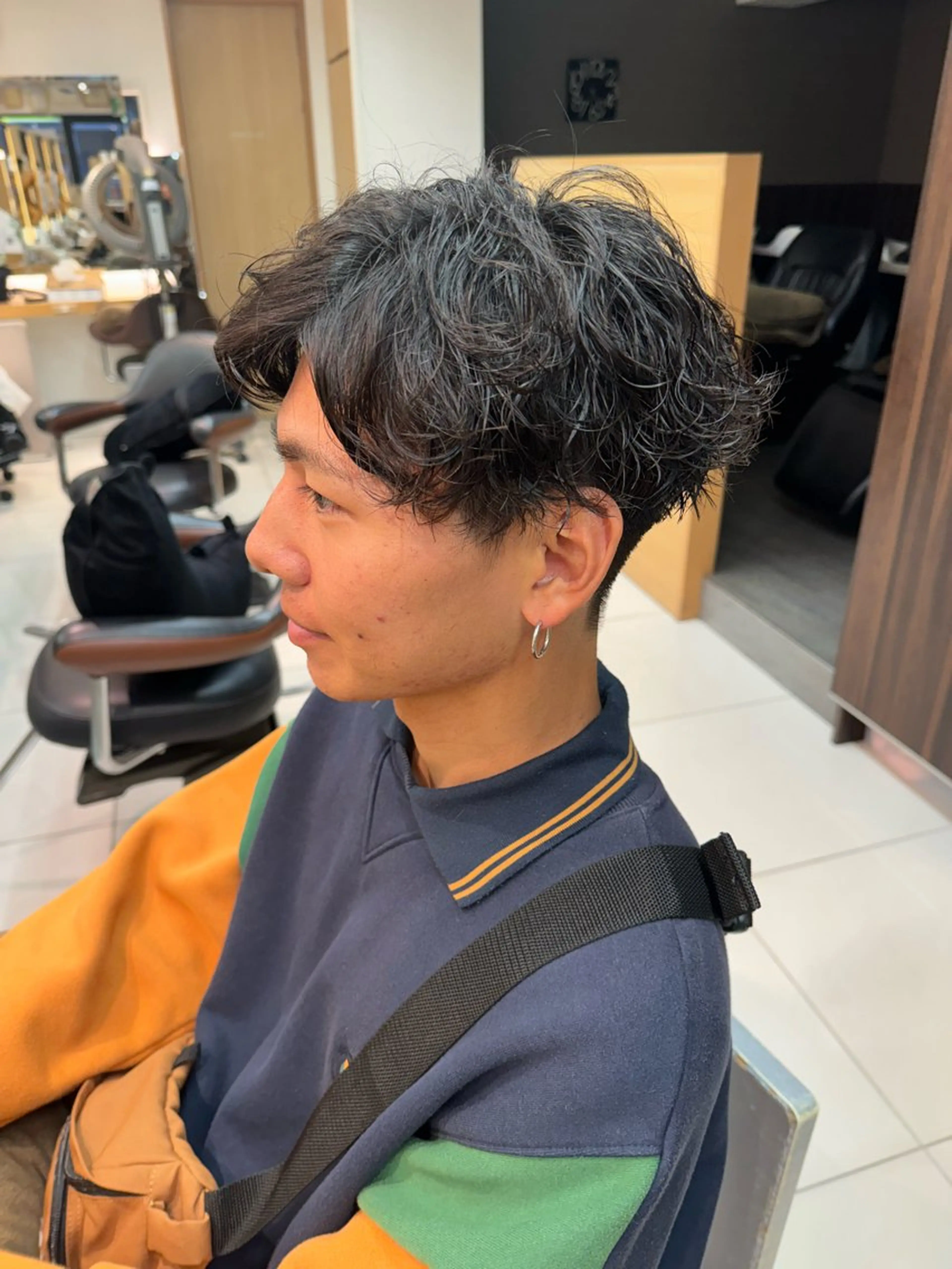 ショート パーマ メンズ カット パーマ パーマ/ハイトーン /吉田眞のヘアスタイル