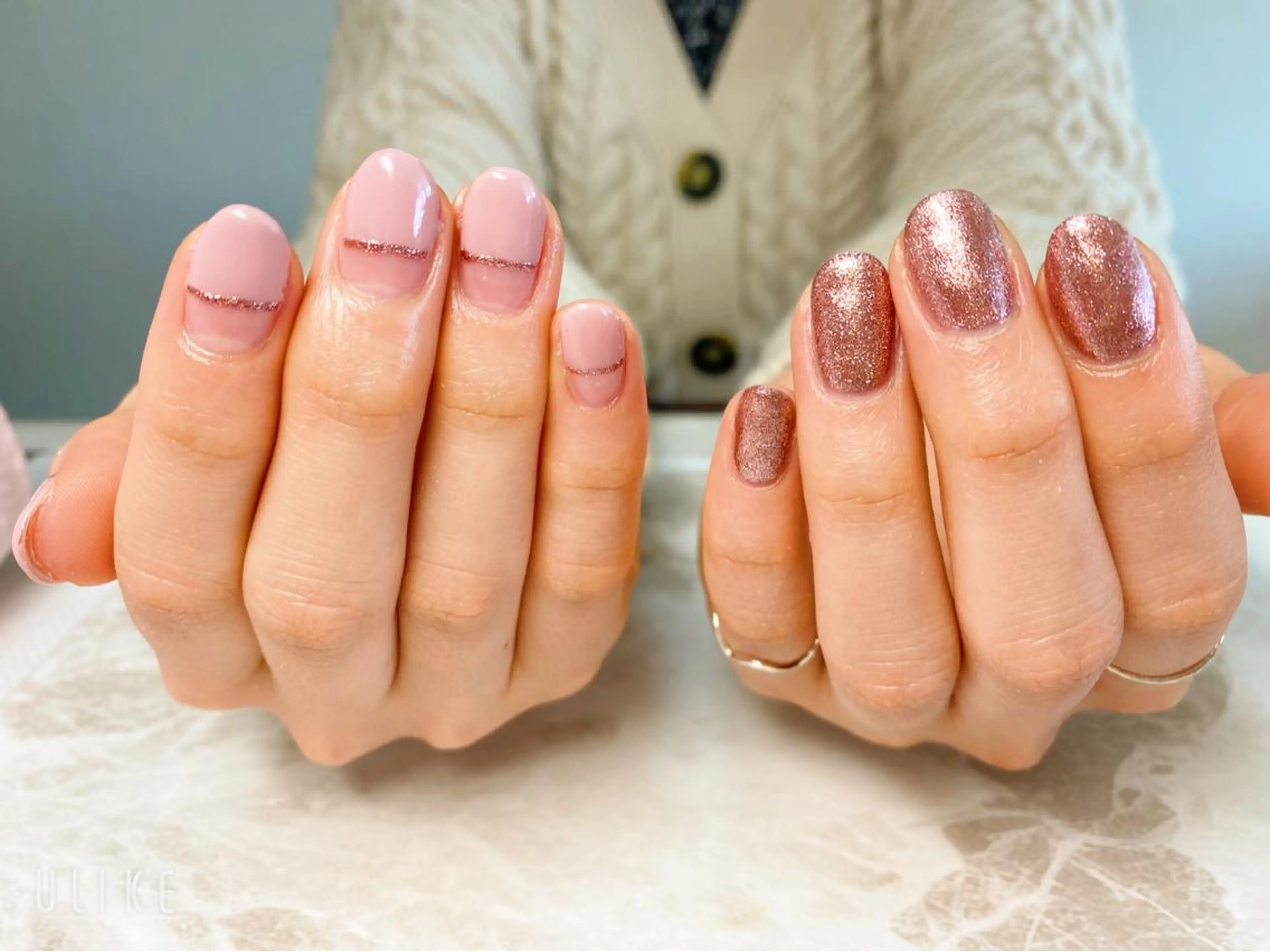 ネイル ピンク ネイルPetit Ribbonのネイルデザイン