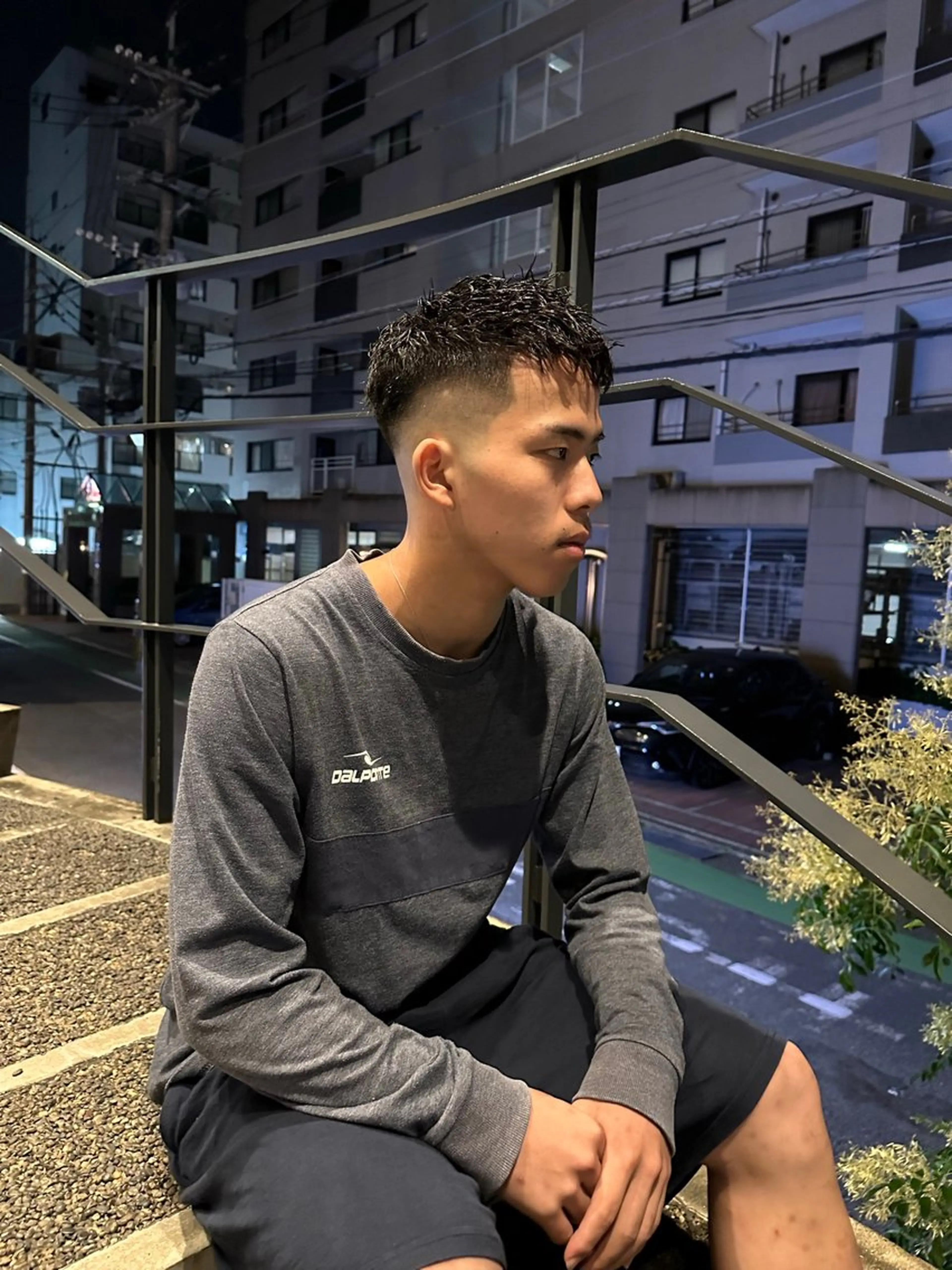 パーマ メンズ フェードカット メンズパーマ スキンフェード メンズツイストパーマ ツイストパーマ MERICANBARBERSHOP®︎TYO所属・渋谷BARBER/ キリのヘアスタイル