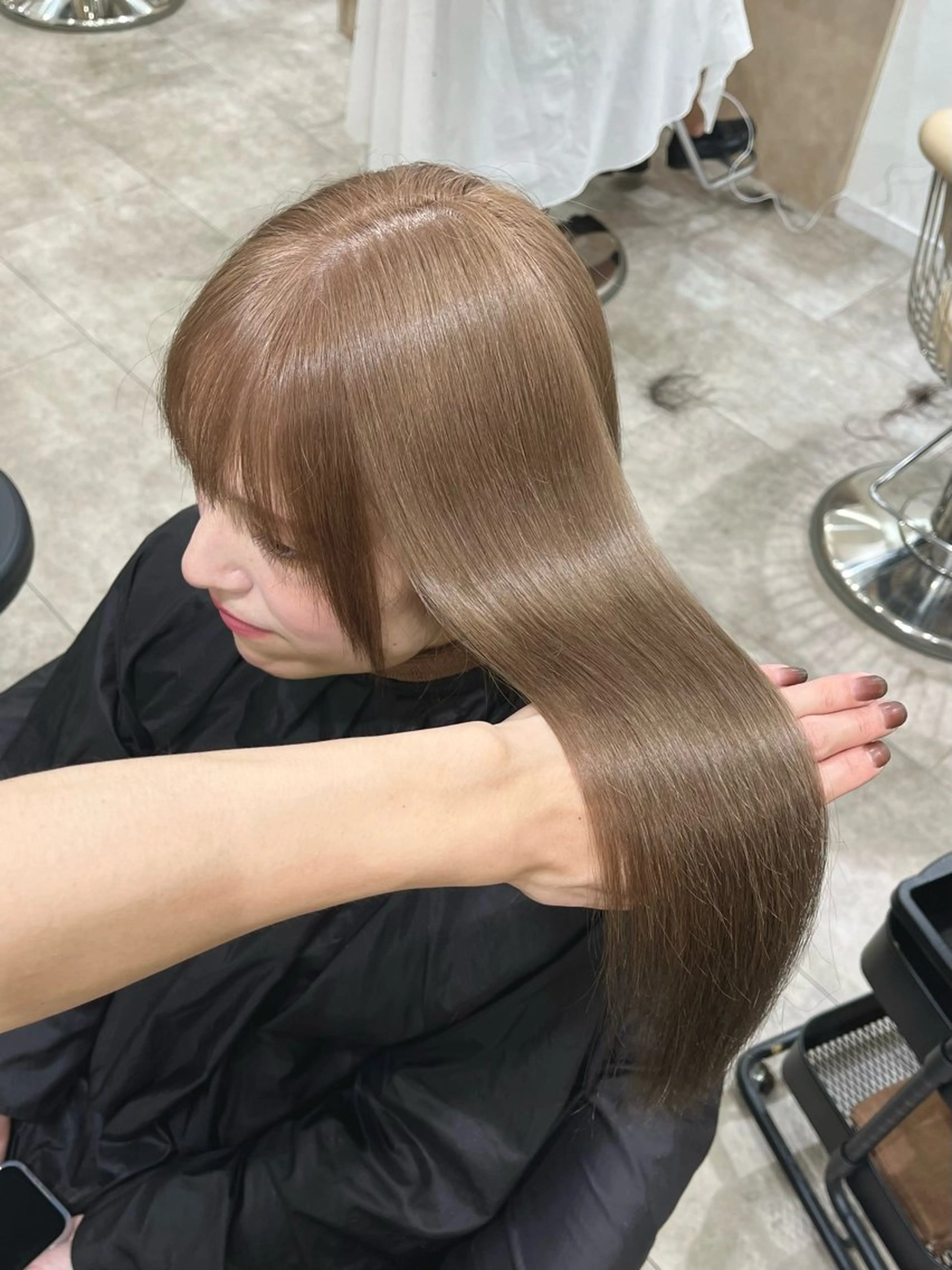 ロング カラー ブリーチ ケアブリーチ ダブルカラー カット ヘアカラー トリートメント LATE  tokyo所属・廣庭 勇人のヘアスタイル