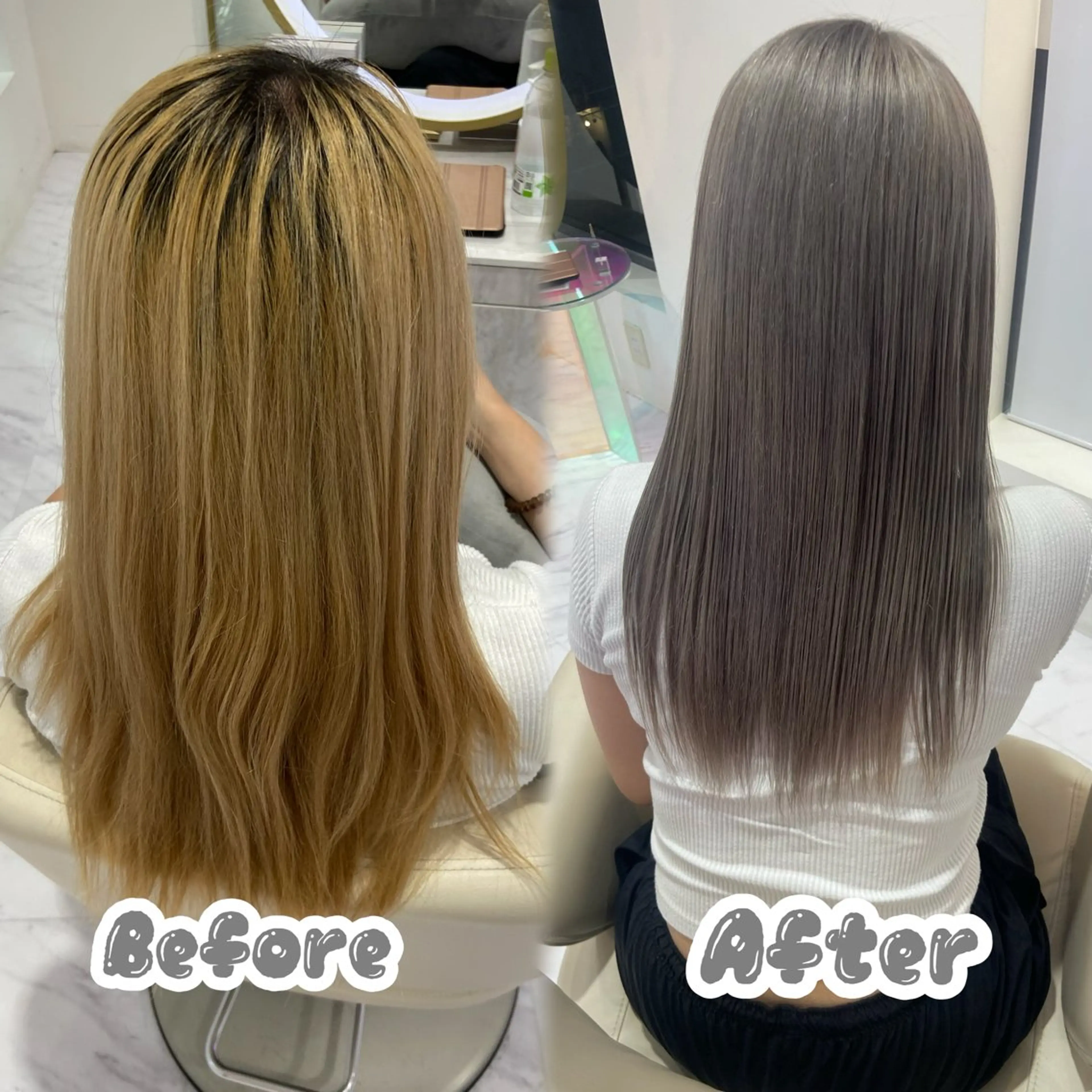 【人気NO.２】カット➕ブリーチリタッチ➕カラー➕Aujuaトリートメントの写真