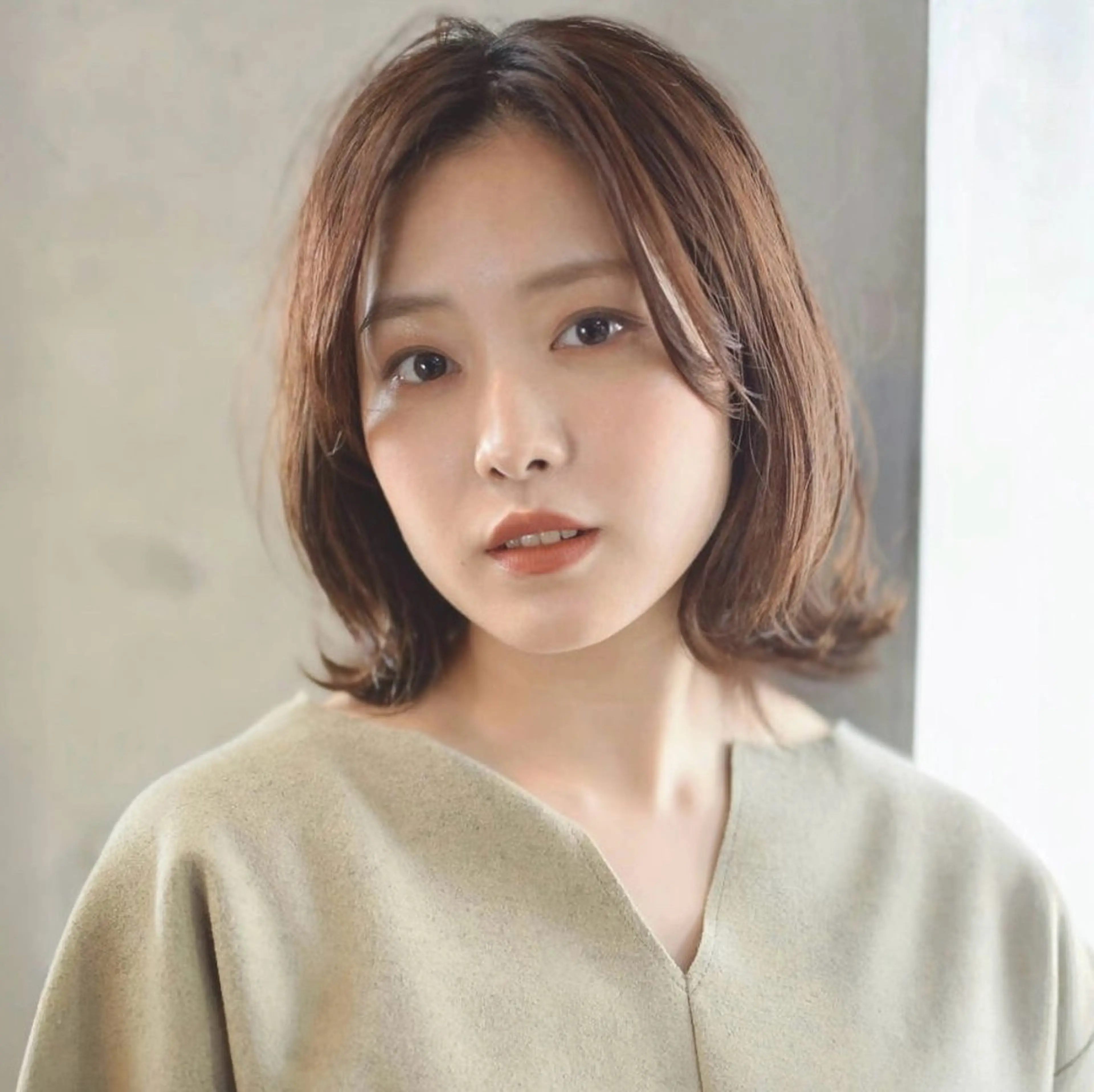 ミディアム カラー カット ヘアカラー トリートメント Eri 🌿透明感カラーのヘアスタイル