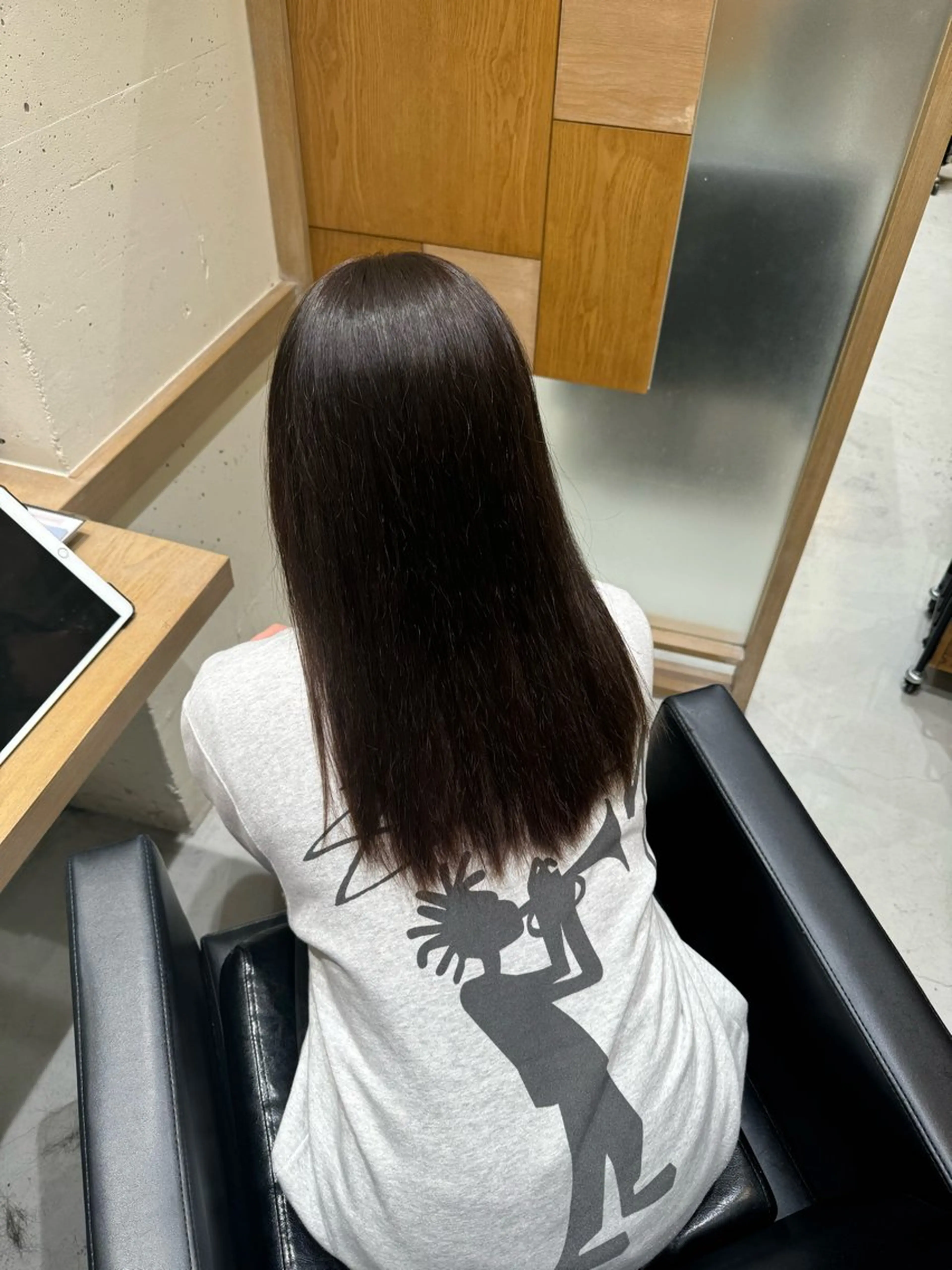 セミロング カット ヘアカラー トリートメント 透明感カラー/顔周り カット/レイヤーにかのヘアスタイル