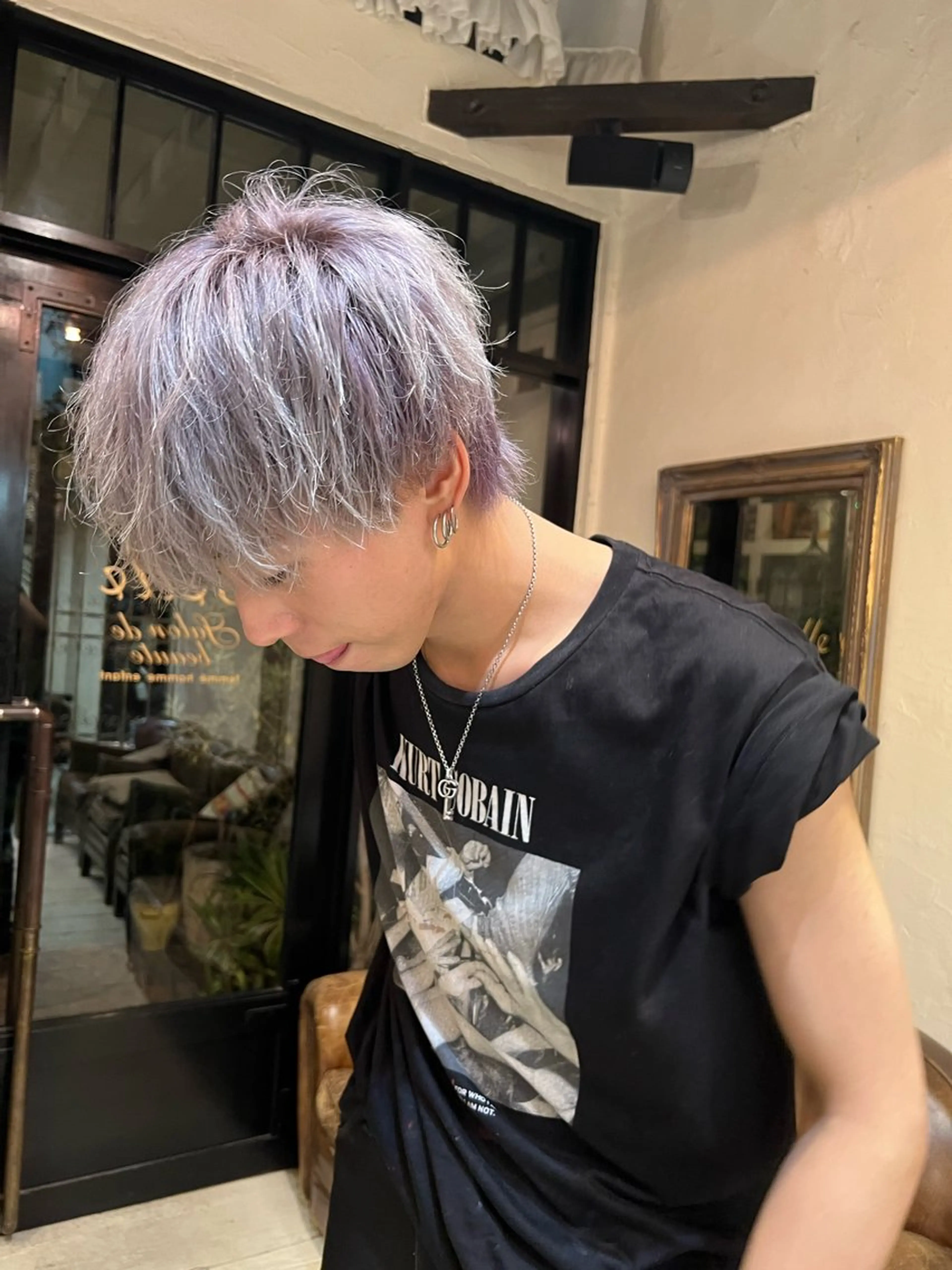 ロング カラー ブリーチ ハイトーンカラー カット ヘアカラー トリートメント belle   表参道　terrace所属・抜きっぱなしブロンド /ハイトーン/カナタのヘアスタイル