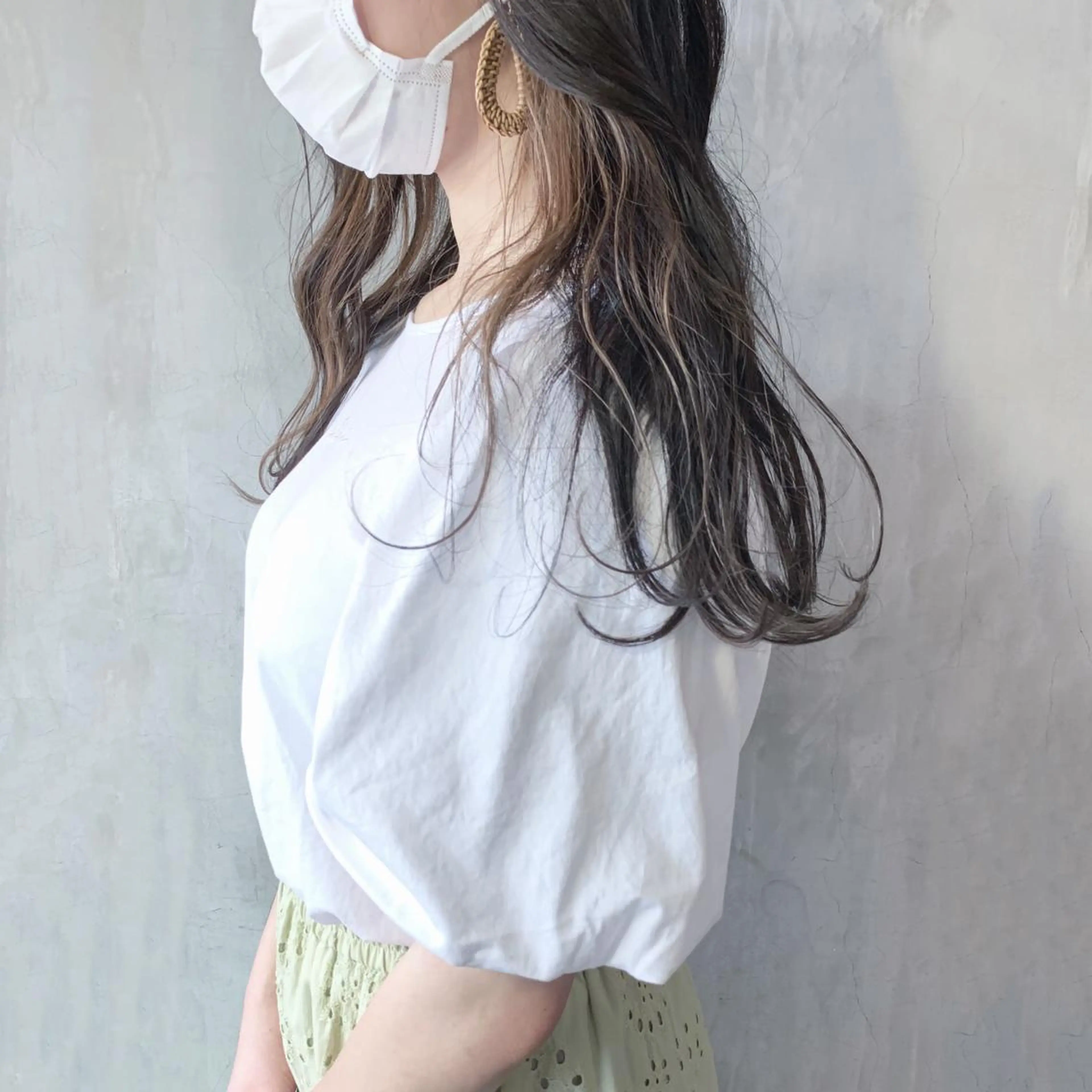 ロング カラー SAKURA 原宿所属・なかの たくみのヘアスタイル