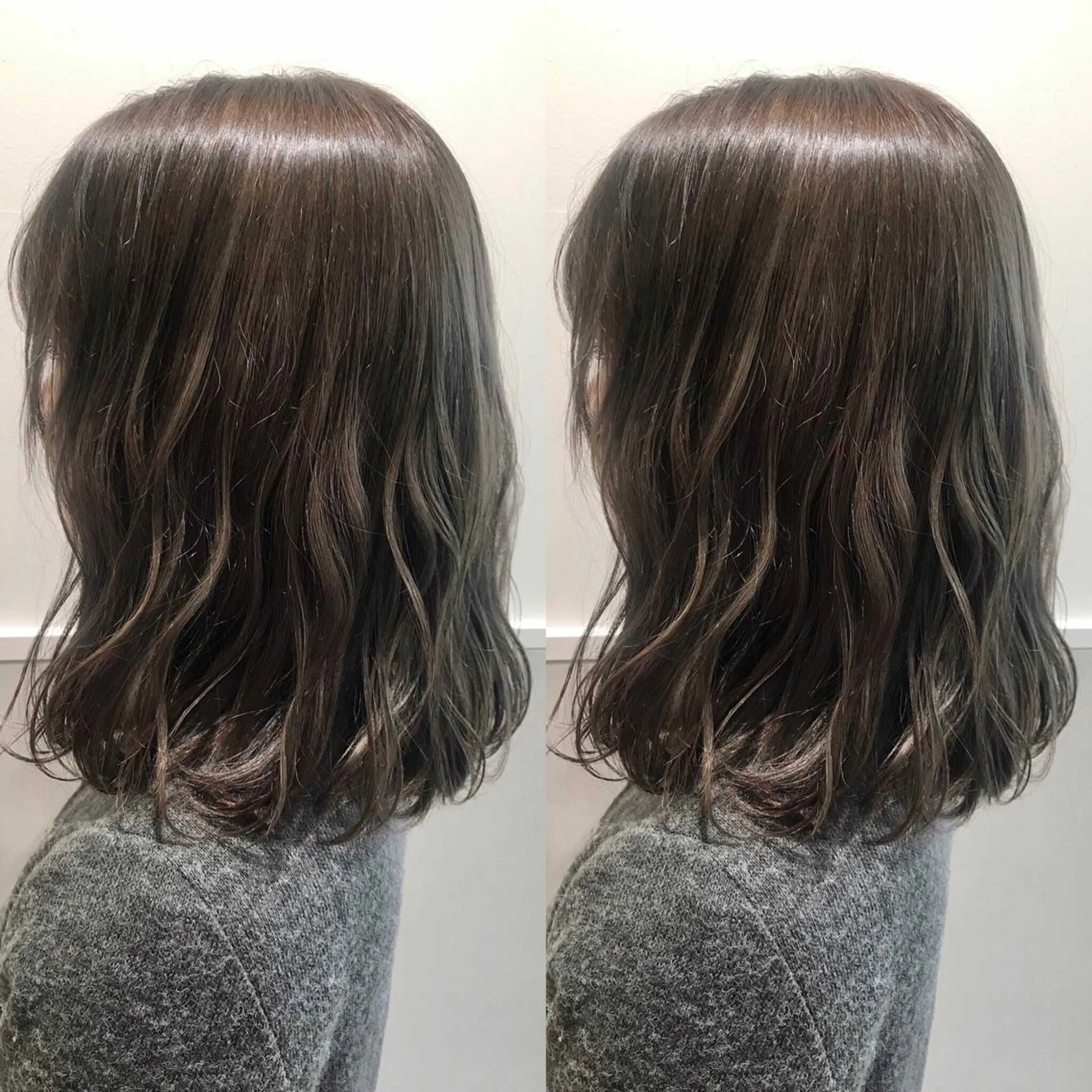 ミディアム カラー カット ヘアカラー SALOWIN所属・小栗 麻衣のヘアスタイル