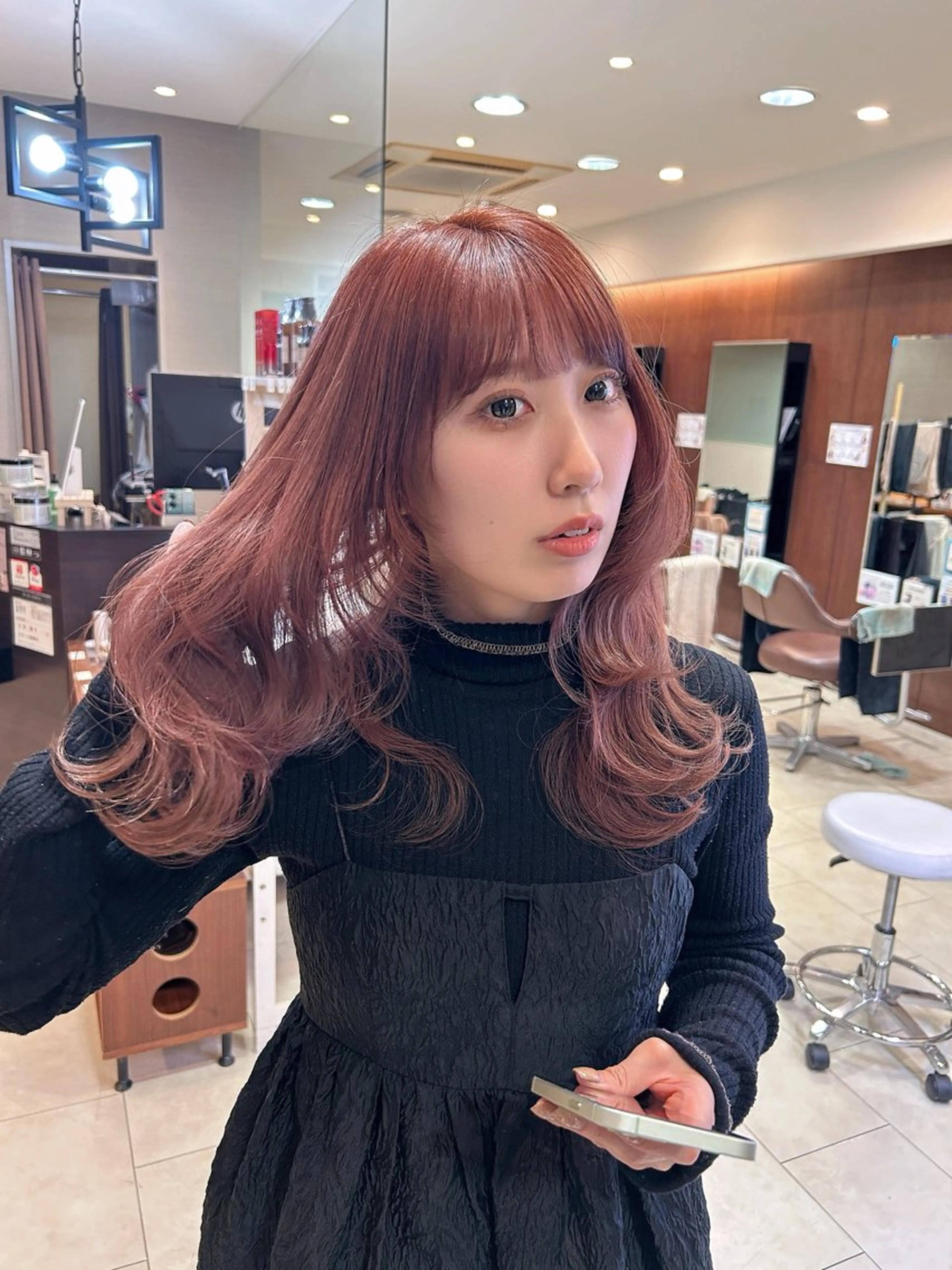 セミロング カラー ヘアカラー 甲斐 司のヘアスタイル