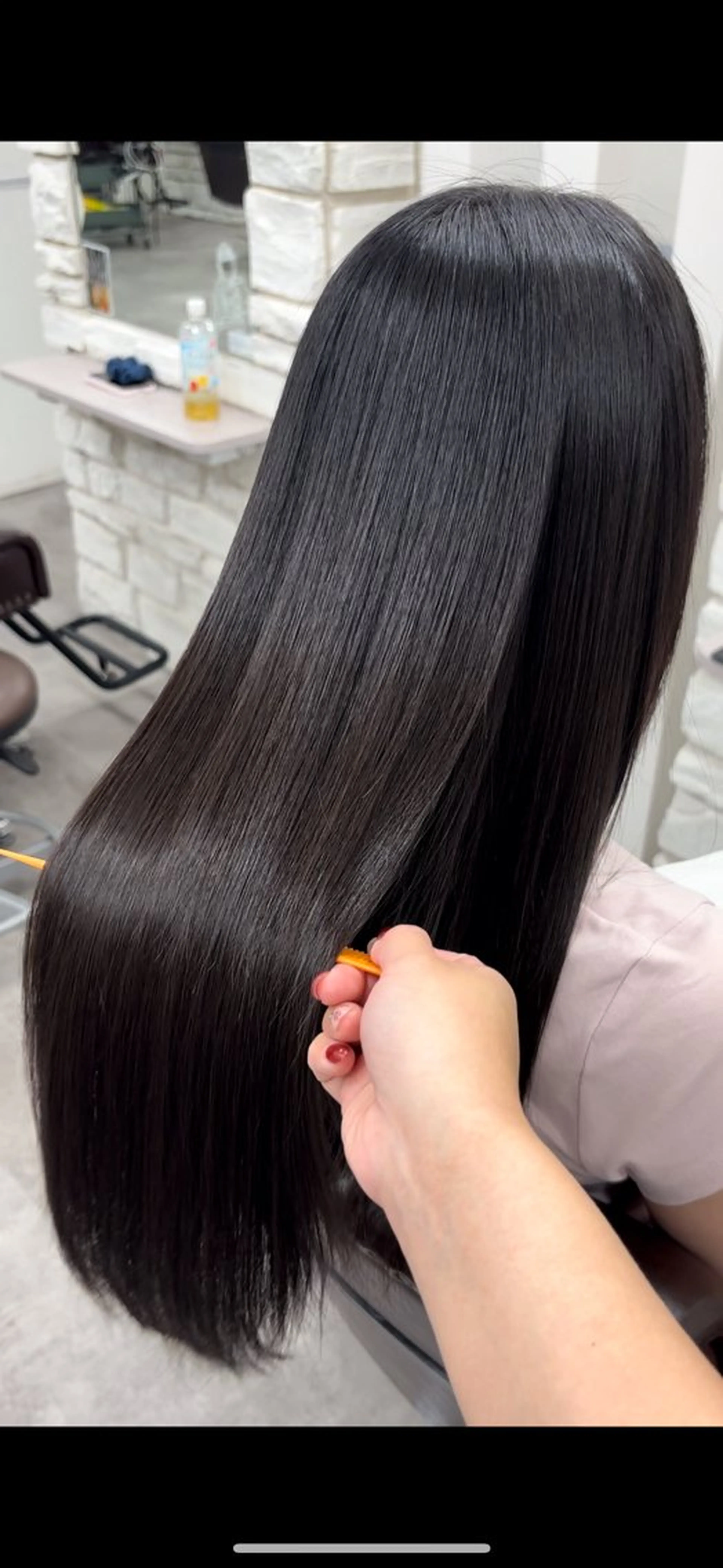 ロング カット 縮毛矯正 トリートメント I see所属・I see/天王寺/ 髪質改善/本田 唯のヘアスタイル