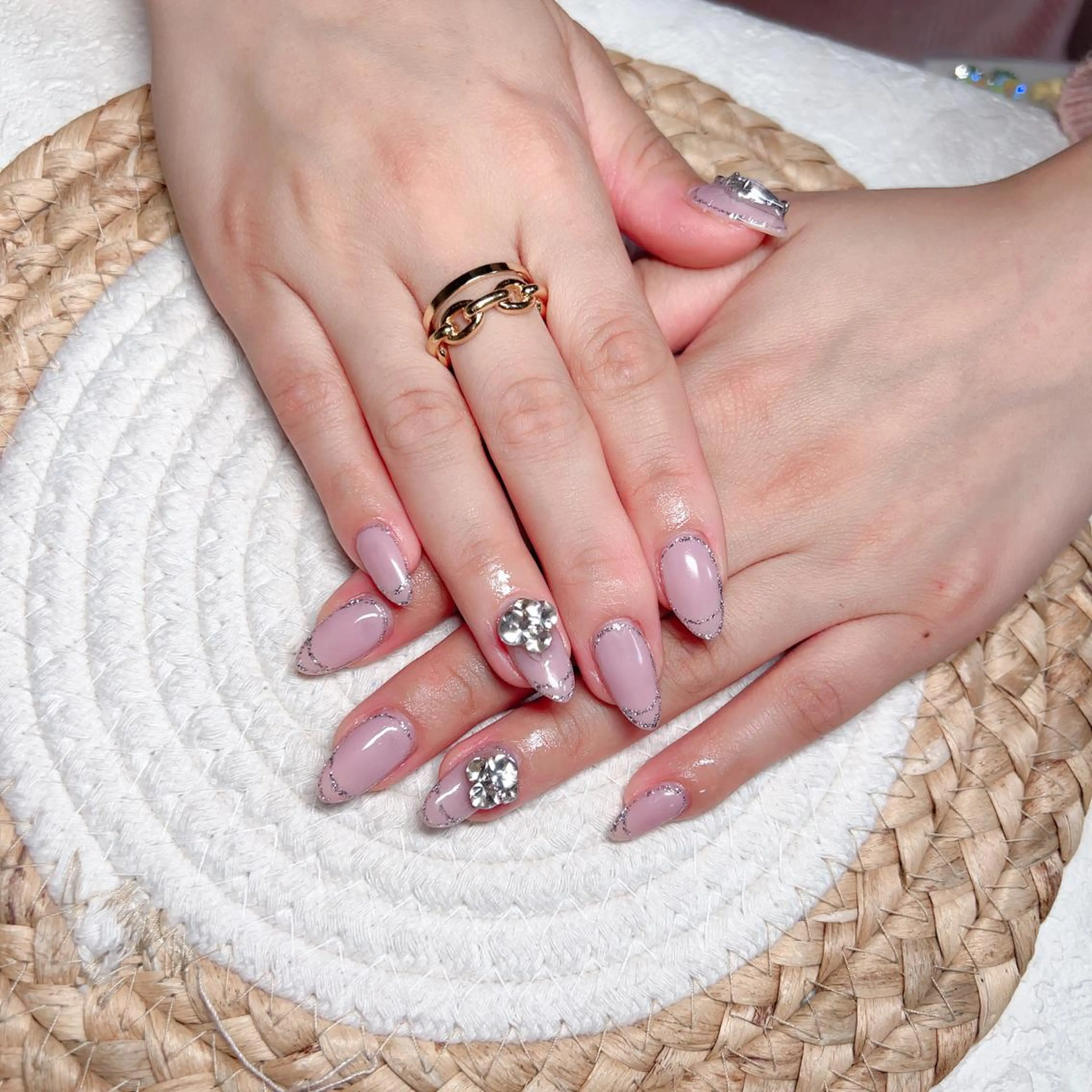 ネイル ハンドネイル M🌷nail 長さだし専門店のネイルデザイン