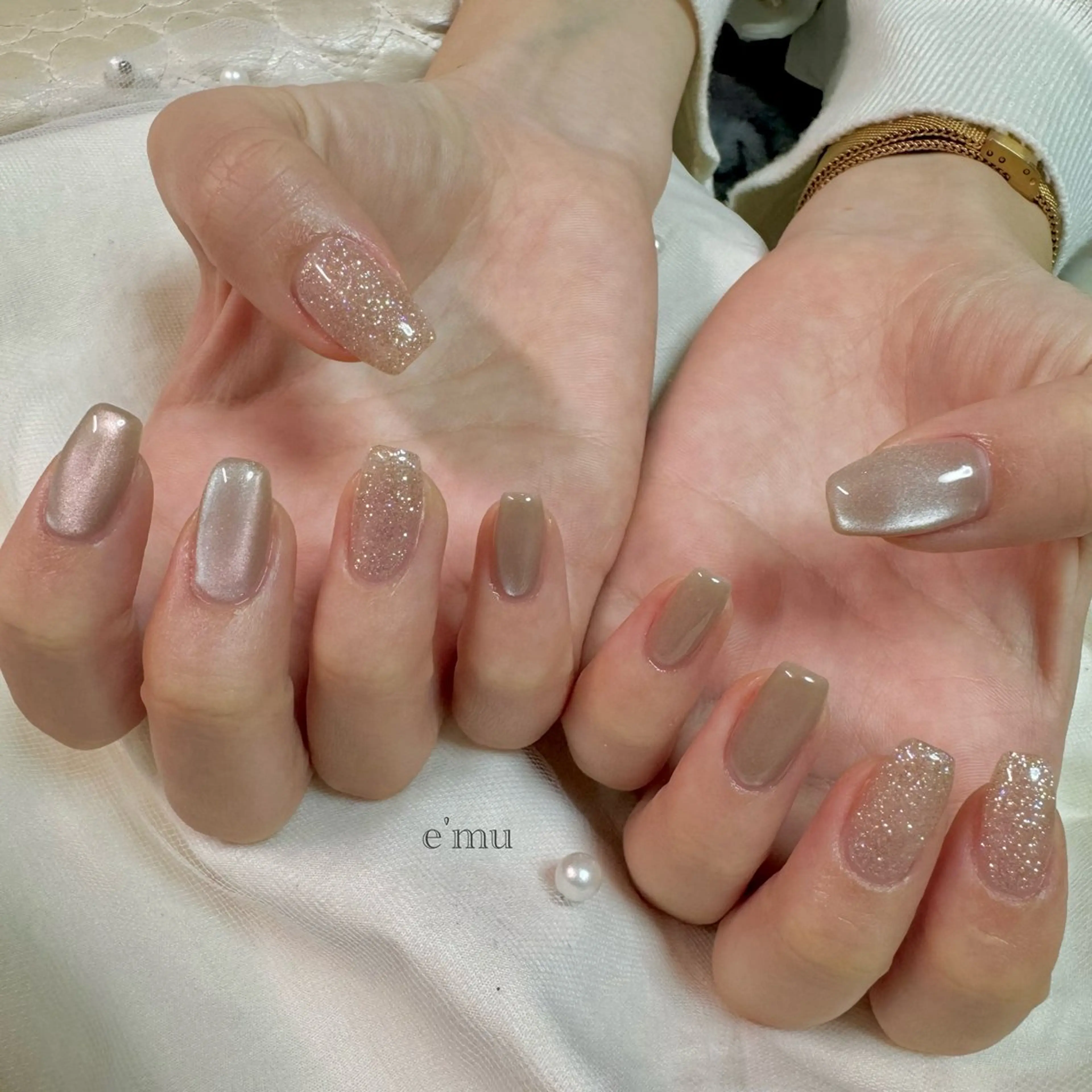 ネイル オフィスネイル ハンドネイル nail salon e'mu💐のネイルデザイン