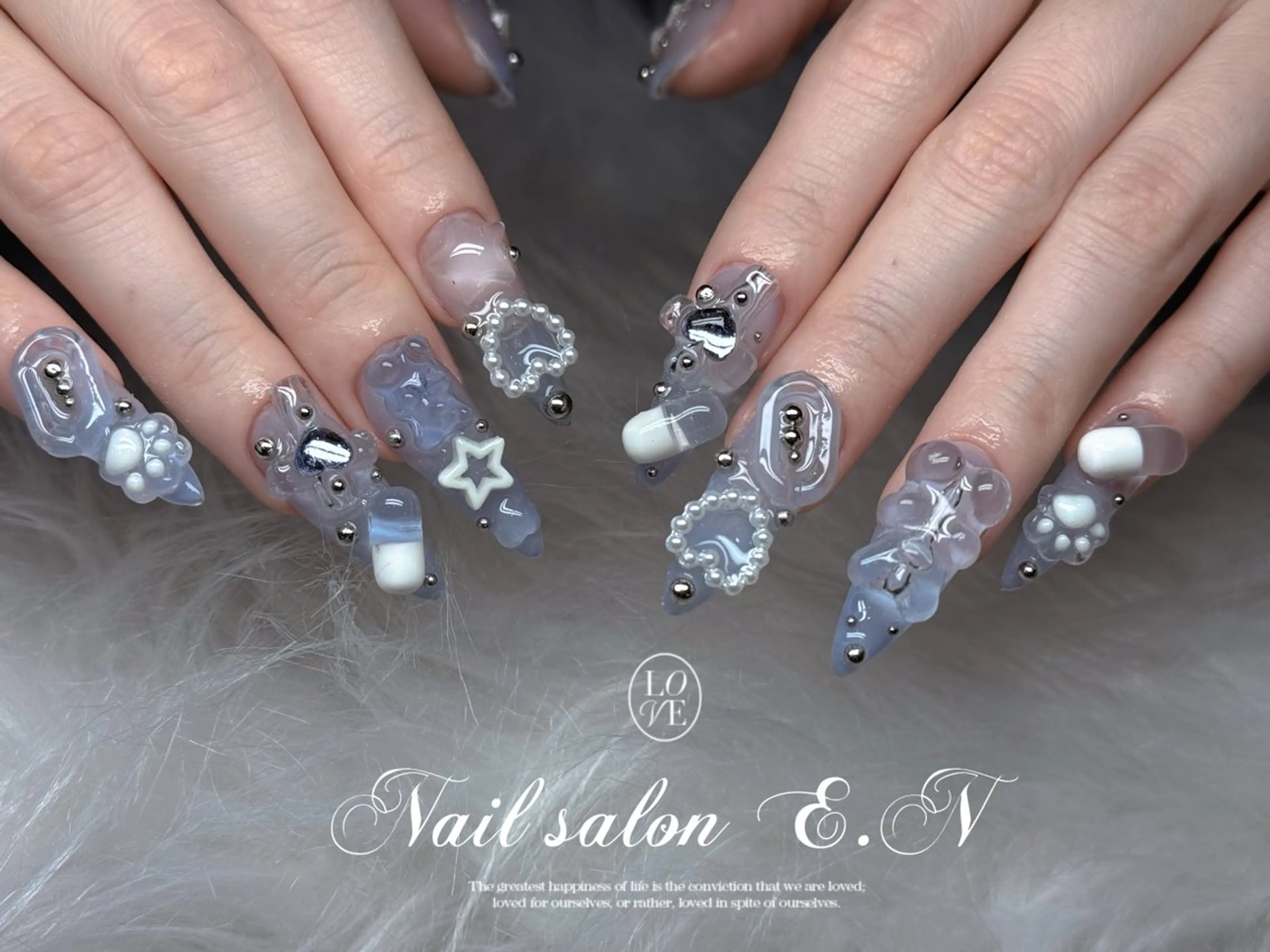 ネイル E.N🦋 長さ出し/持ち込みのネイルデザイン