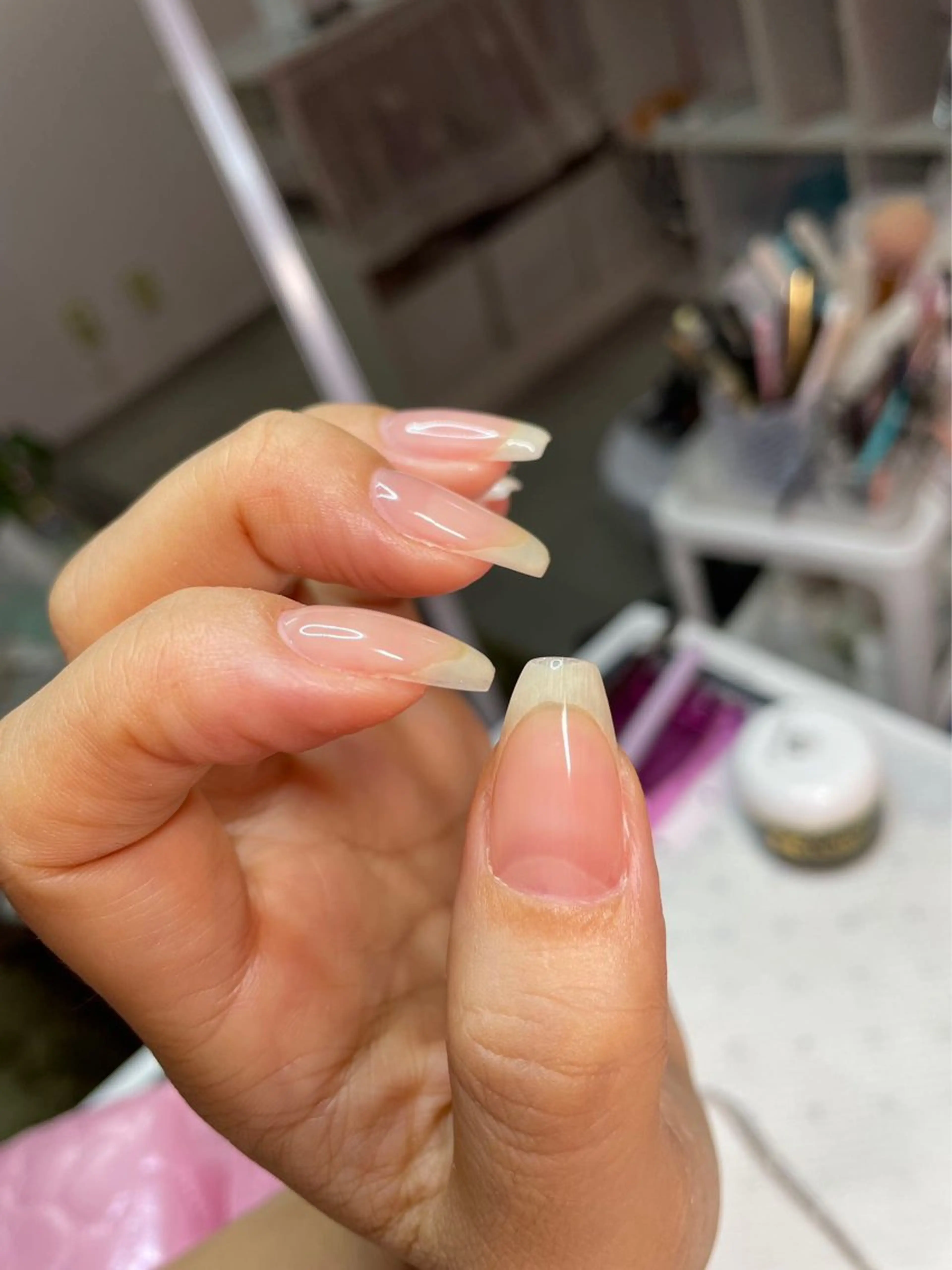 ネイル クリアネイル アロマビューティー カオリのネイルデザイン