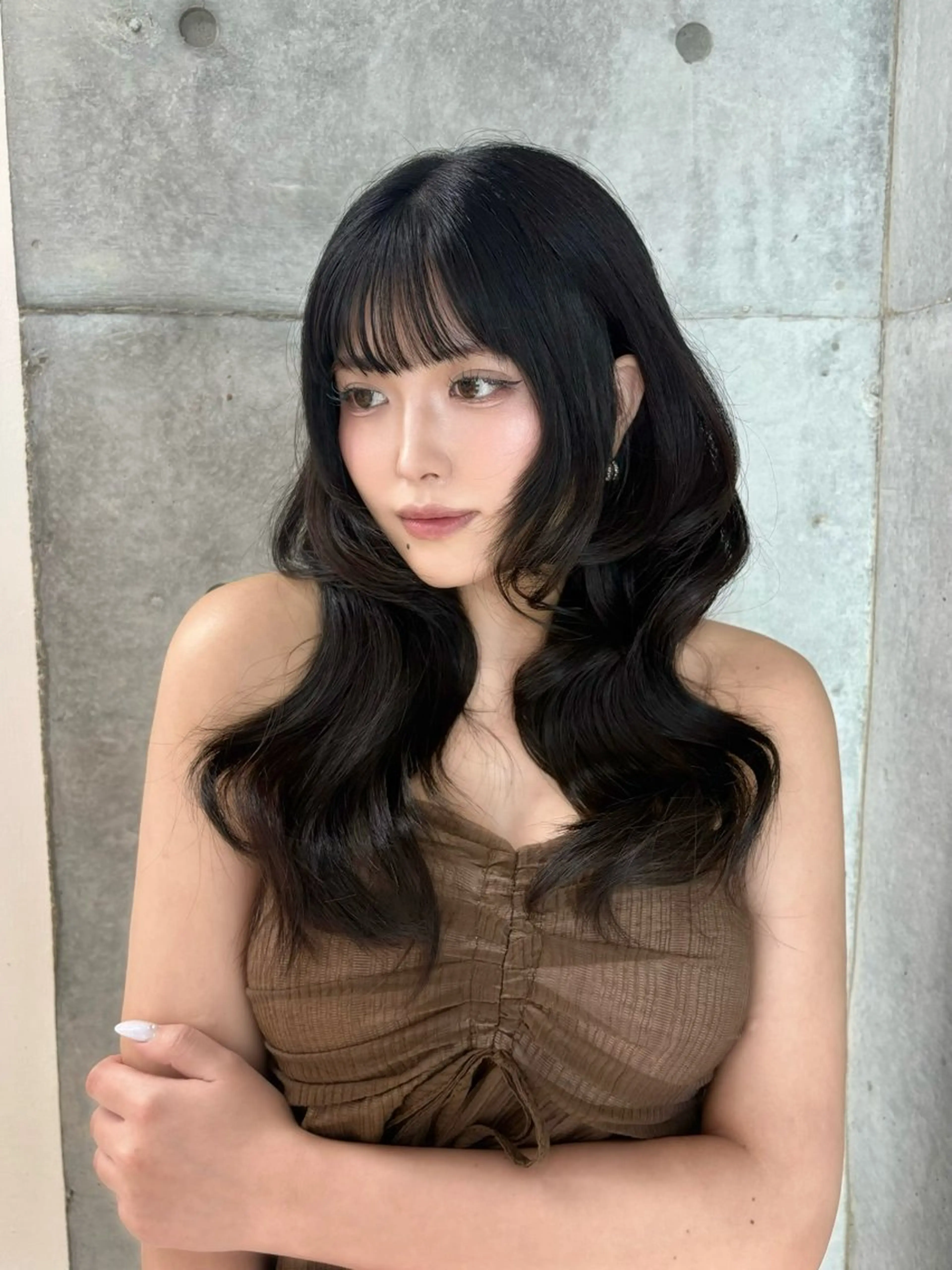 セミロング カラー ヘアアレンジ toco.⋆𝜗𝜚 /  天神美容師のヘアスタイル