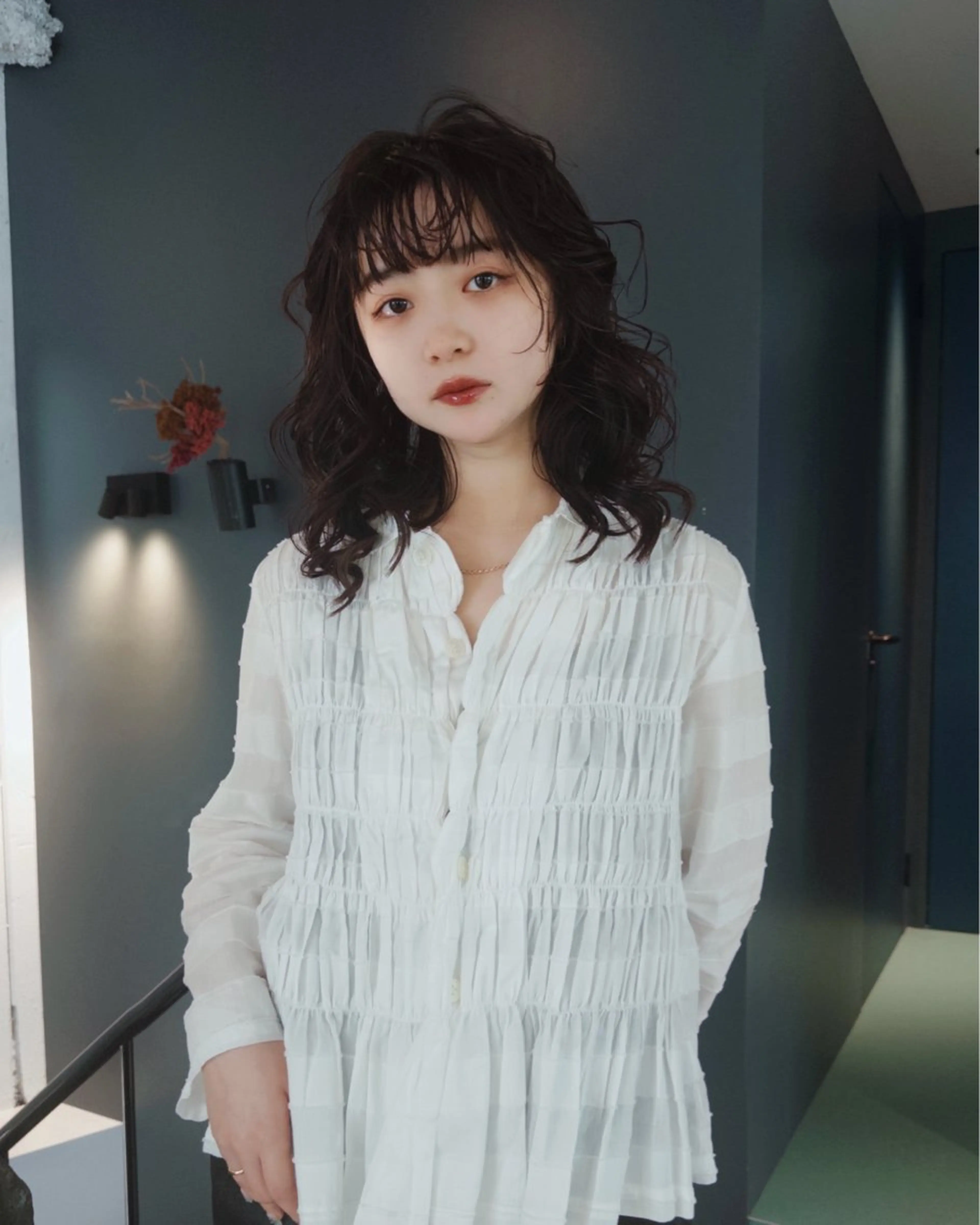 ミディアム パーマ カット パーマ レイヤー/パーマ /ウルフ/nabeのヘアスタイル