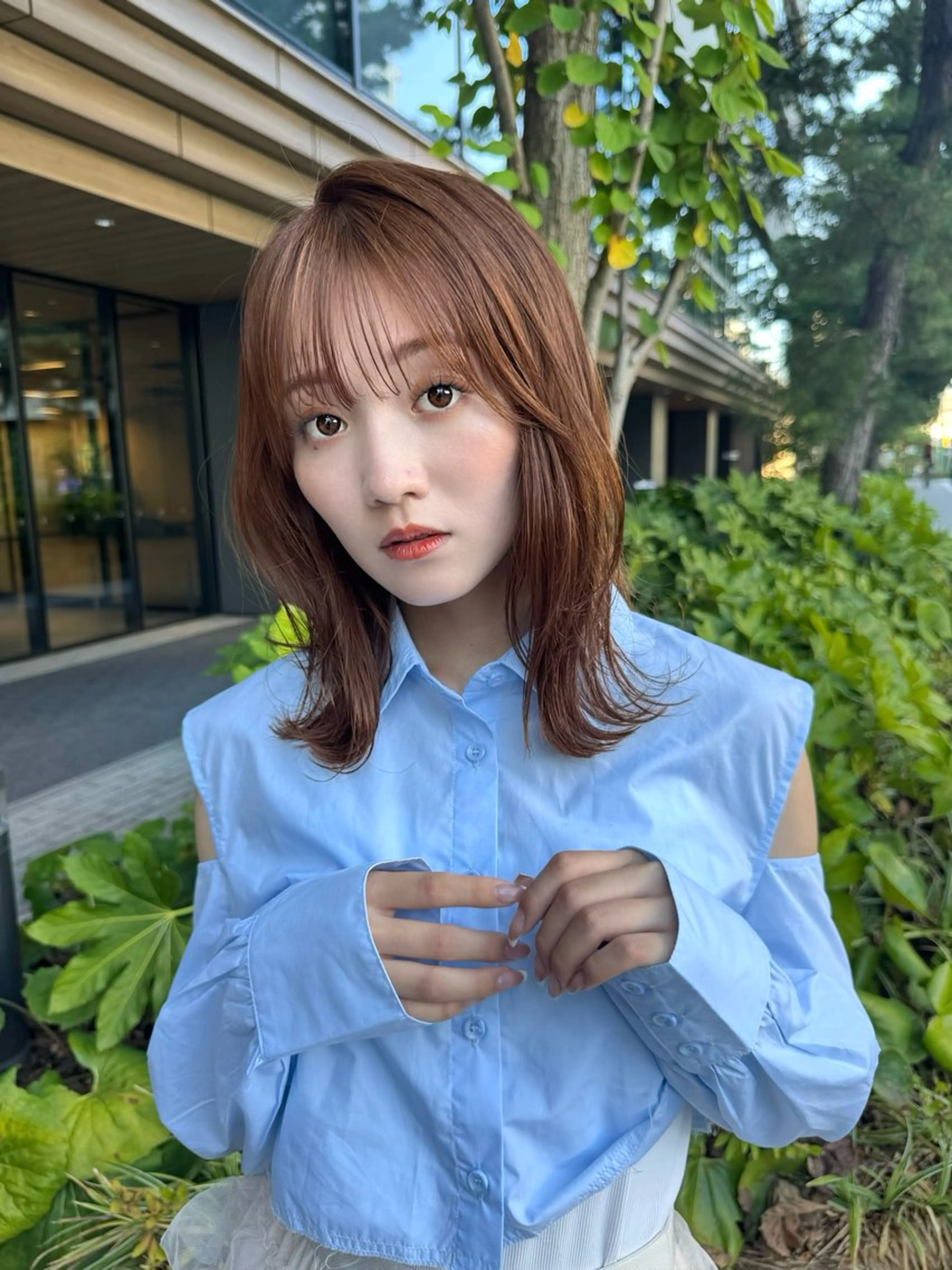 ミディアム 艶髪／レイヤー／ 透明感🎀／MARIのヘアスタイル