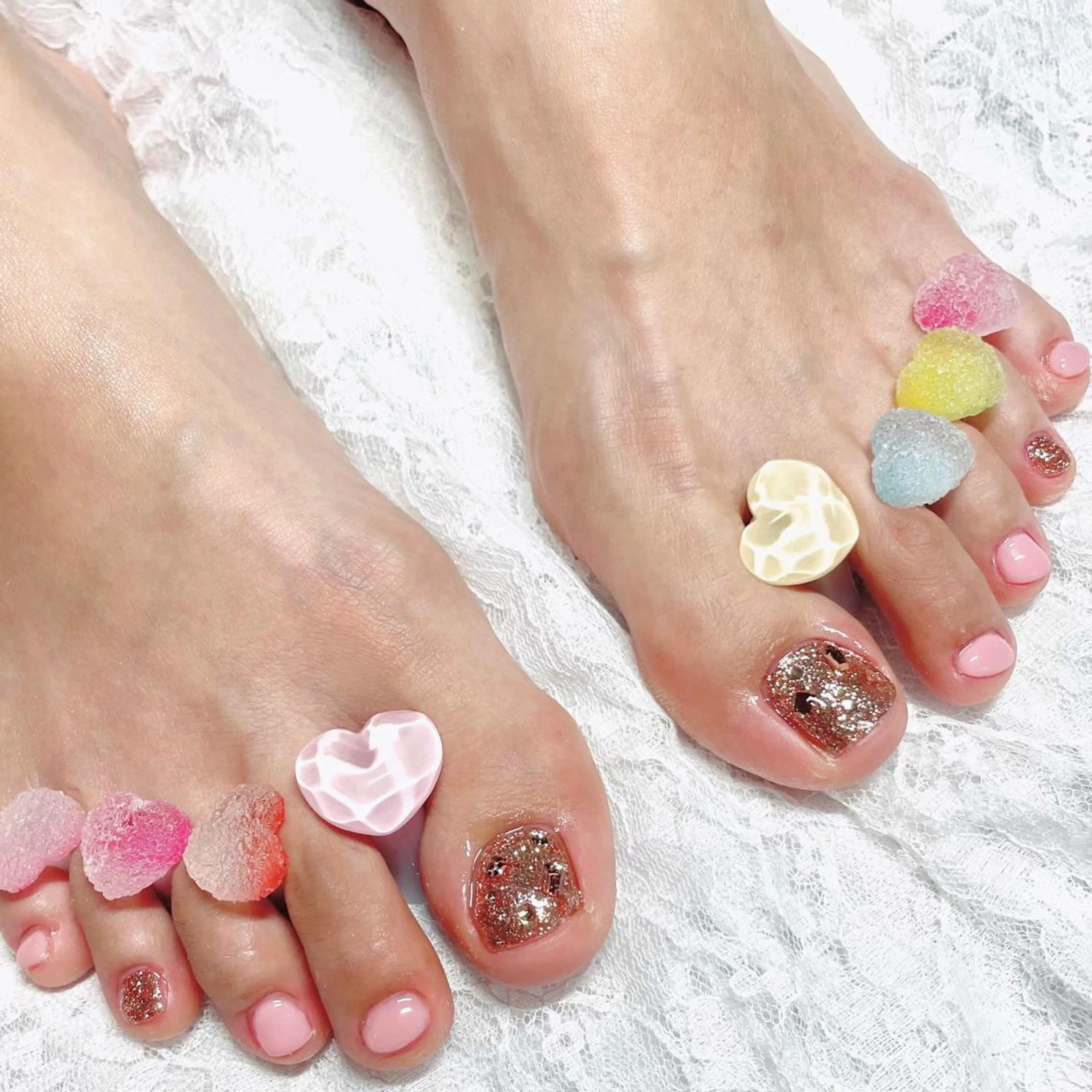 ネイル フットネイル Nail ヌシん家 AKANEのネイルデザイン