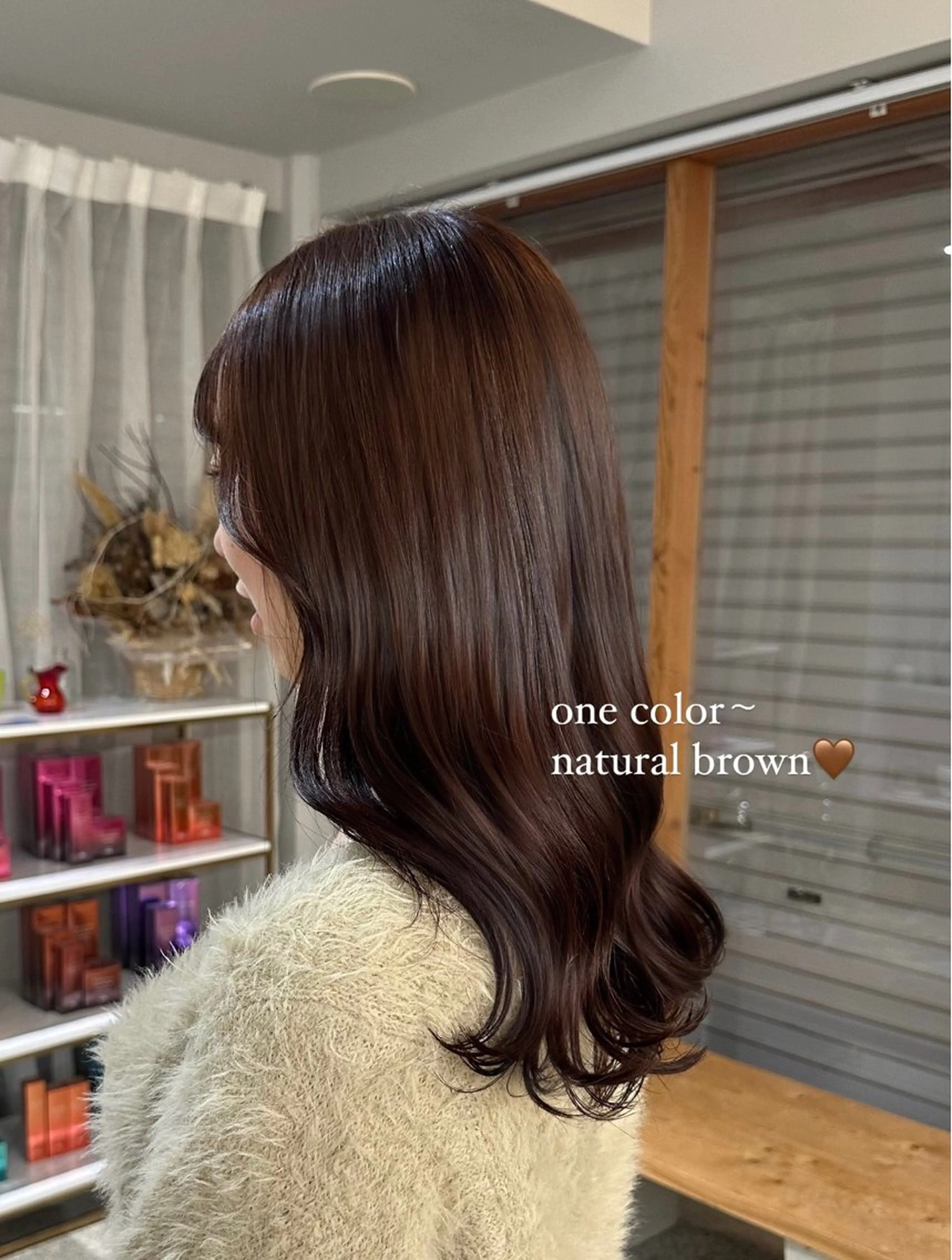 ミディアム カラー cipre あゆみのヘアスタイル