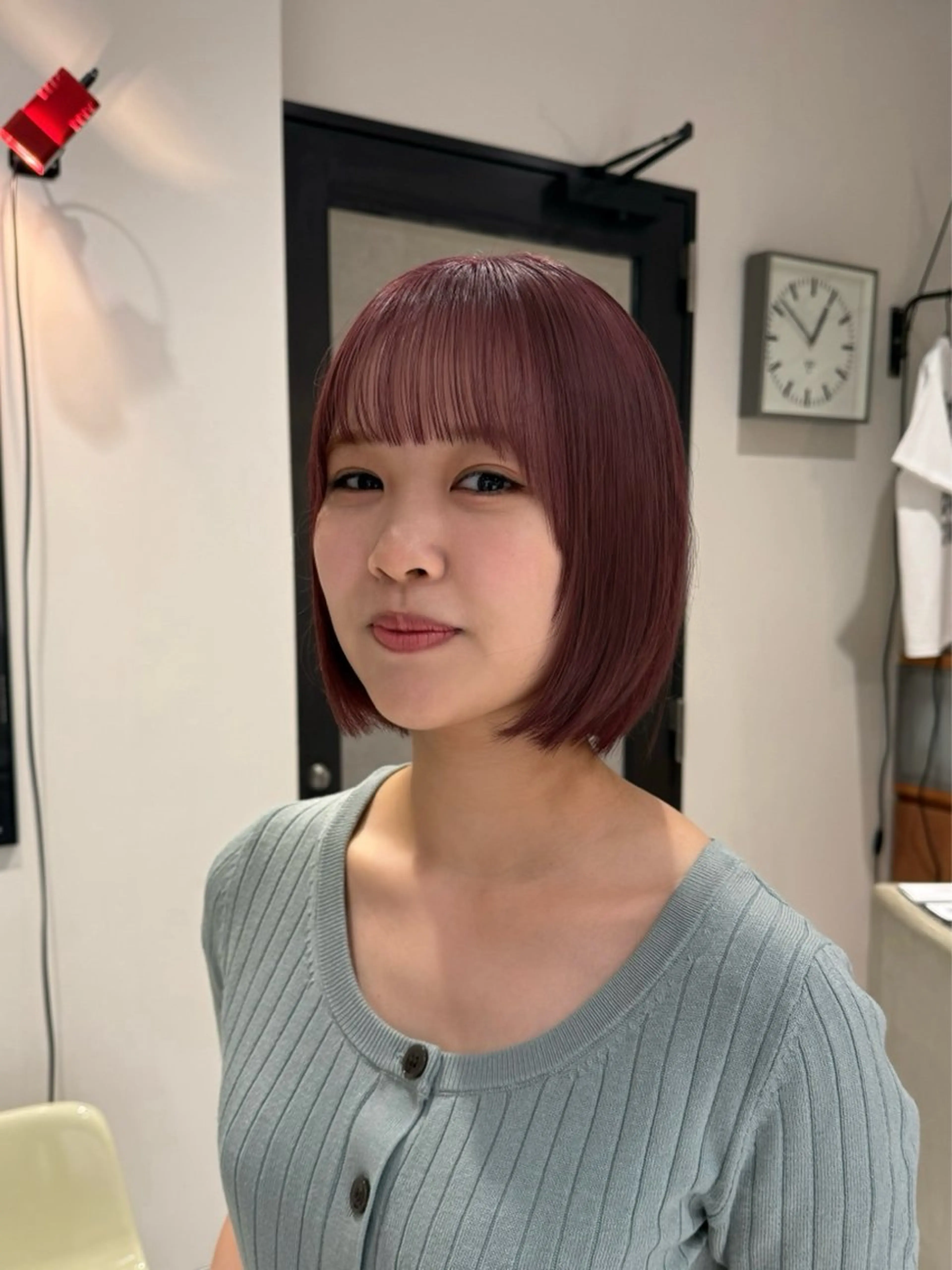 ミディアム カラー グレージュ ピンクカラー カット ヘアカラー トリートメント コノカ/暖色カラー/ 透明感カラーのヘアスタイル