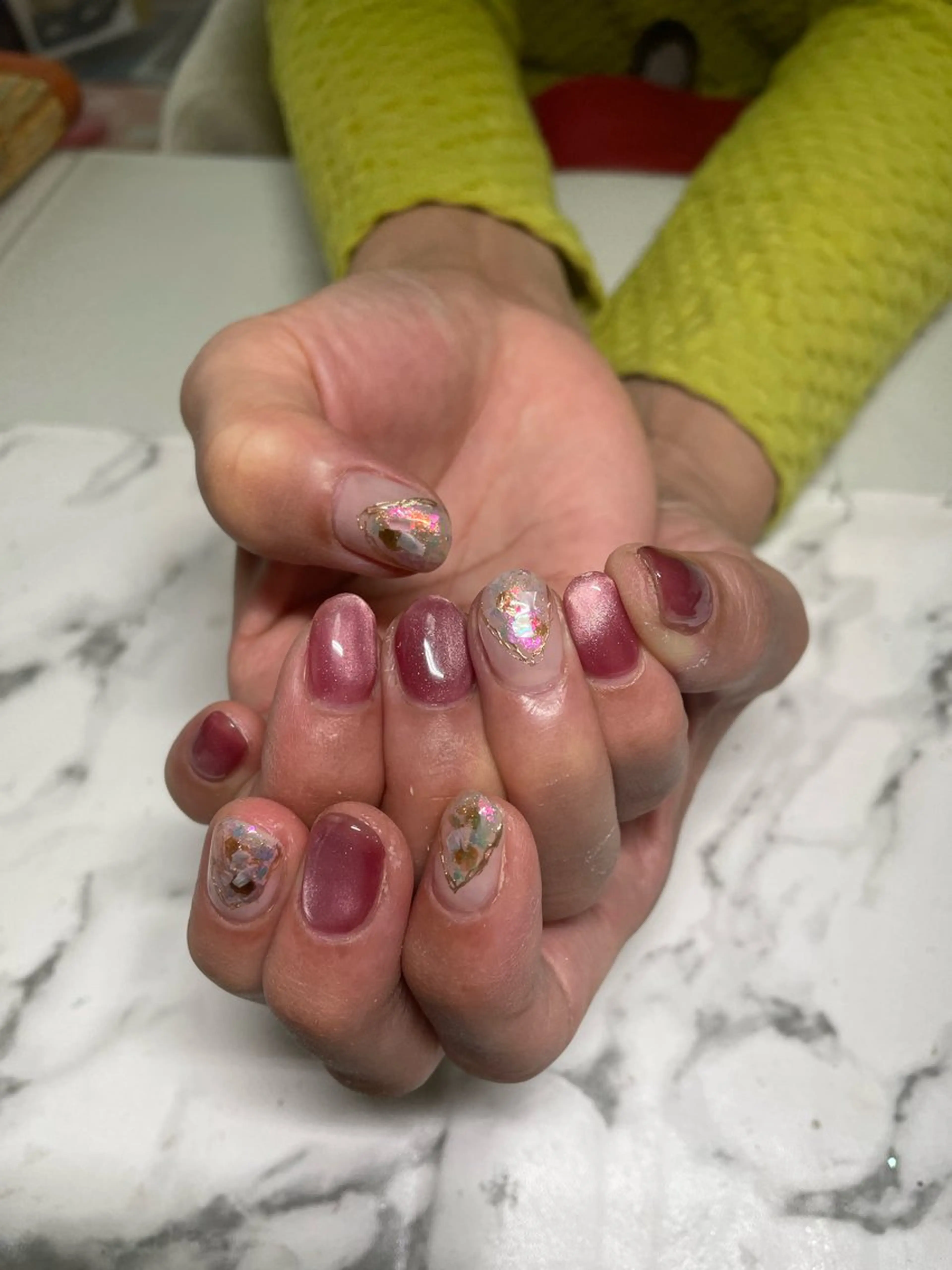 Mi-roomネイル 耳ツボジュエリーのネイルデザイン