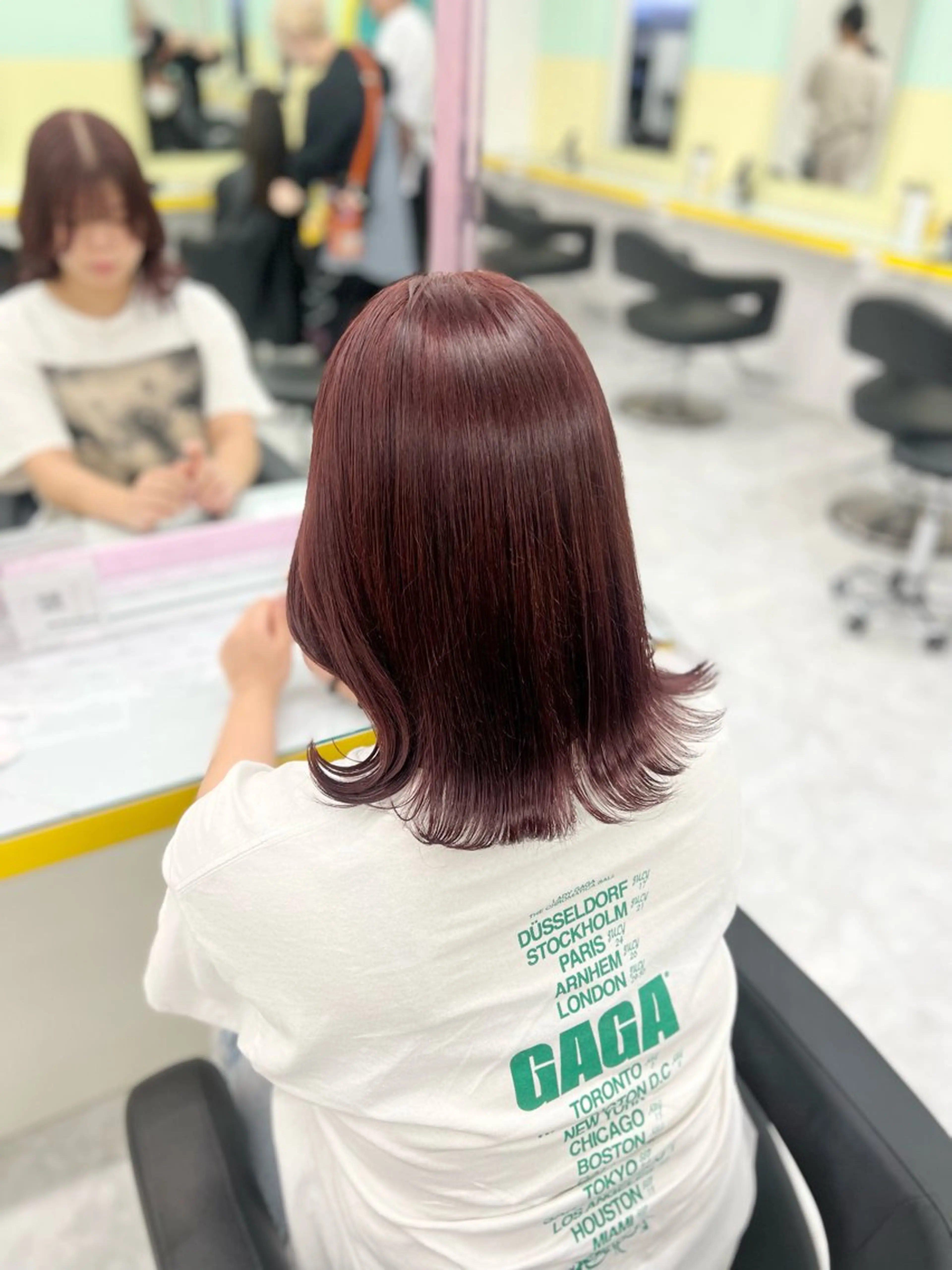 セミロング 髪質改善 トリートメント ヘアカラー 🎀トレンドカラー 🎀RINAKOのヘアスタイル